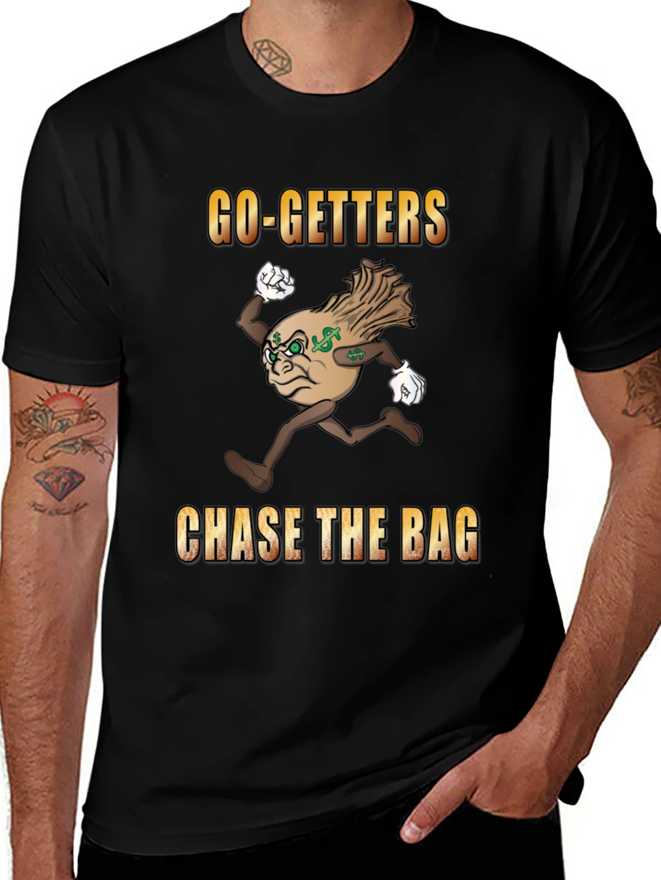 Go-Getters Chase the Bag Black T-Shirt