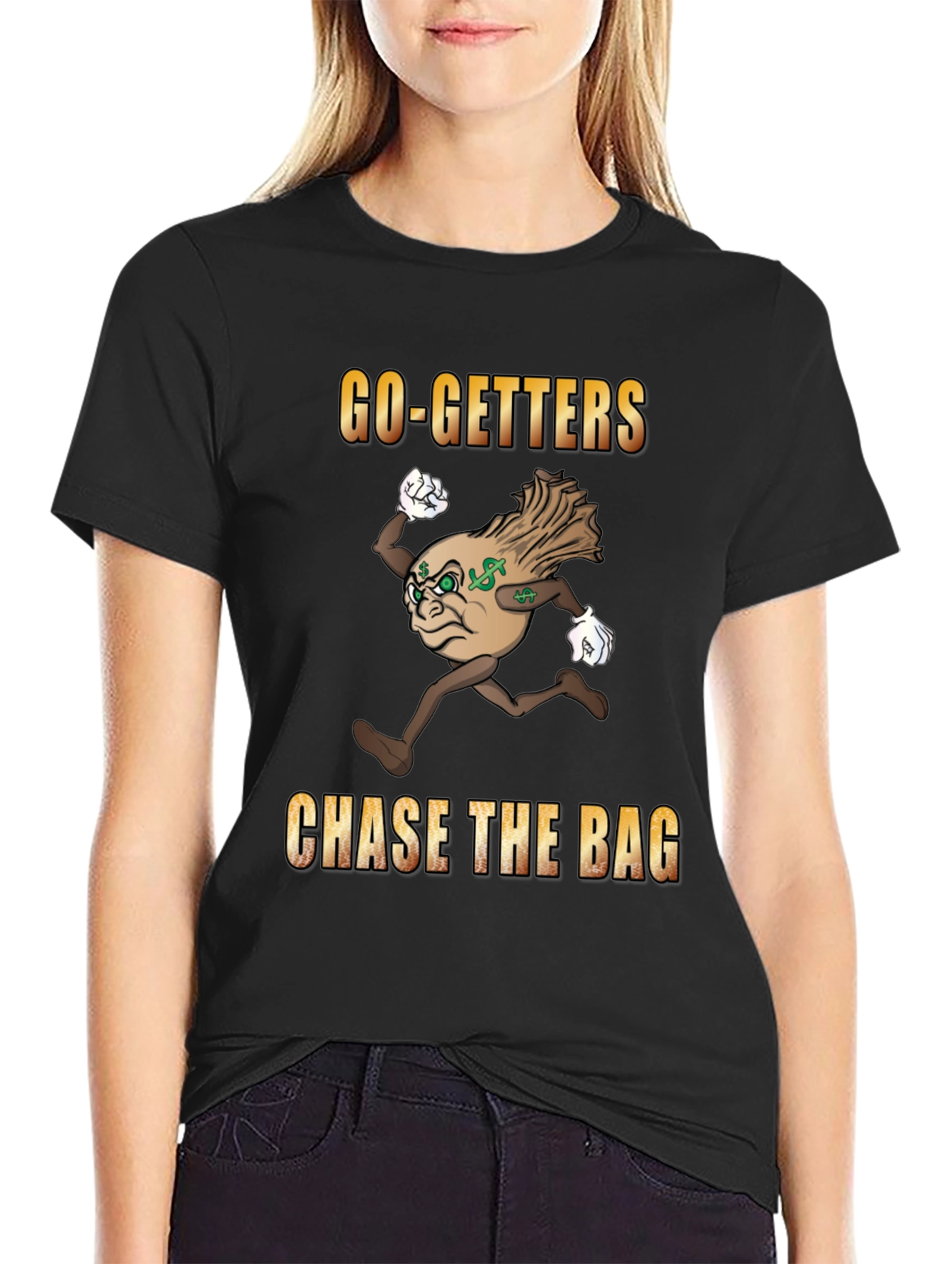 Go-Getters Chase the Bag Black T-Shirt