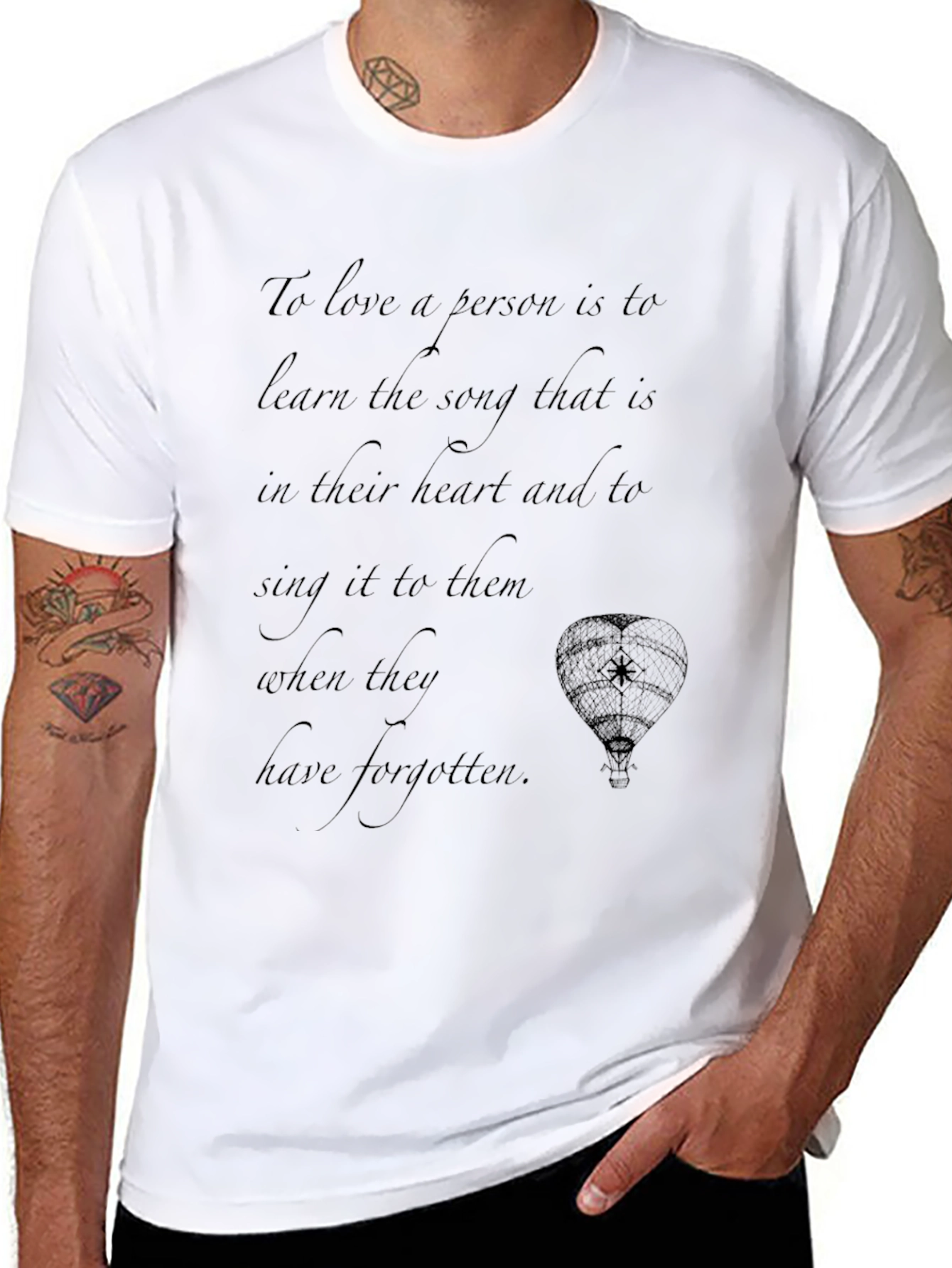 Inspirational Quote T-Shirt: Love & Song