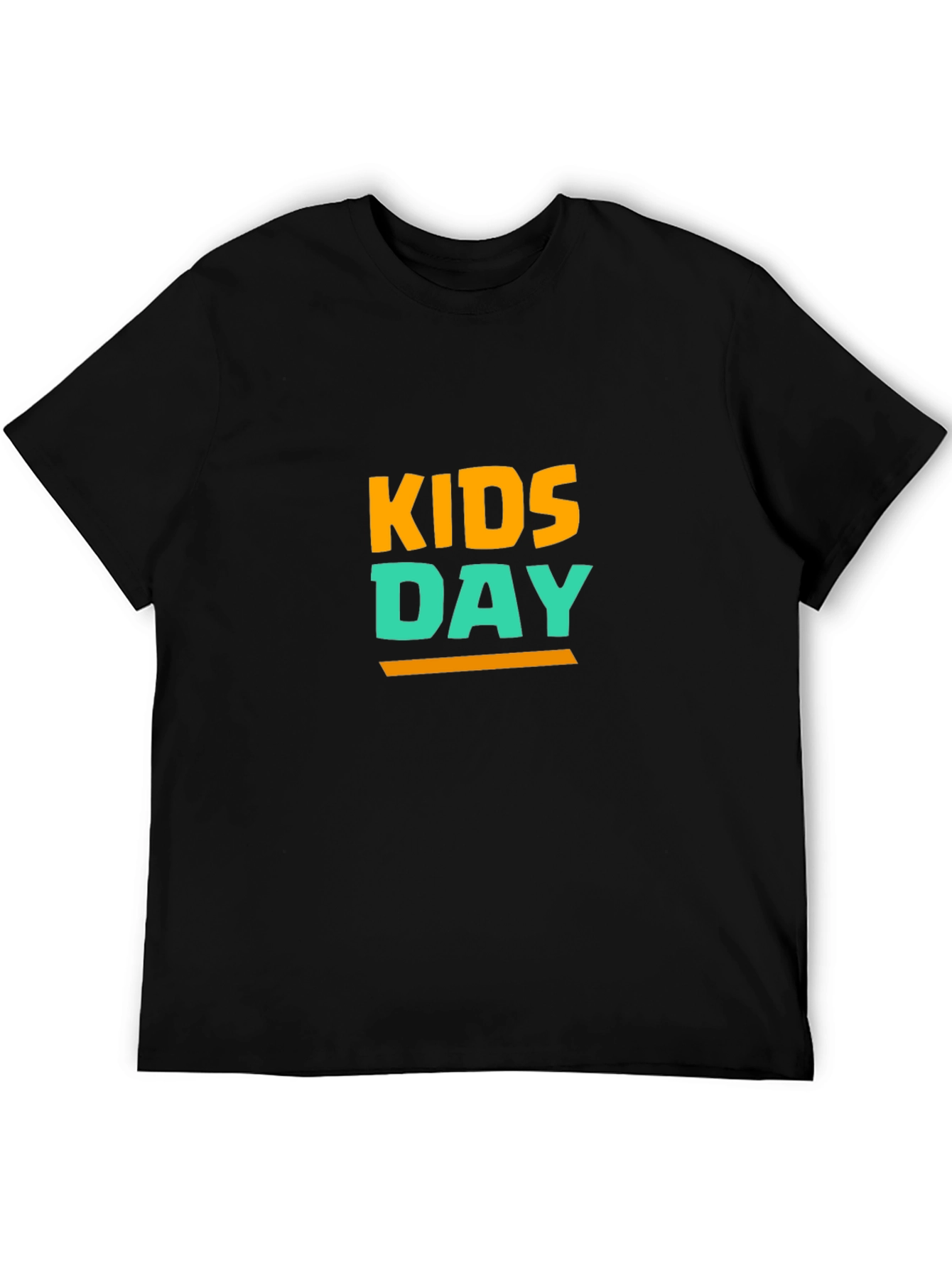 Kids Day T-Shirt - Black Cotton Blend