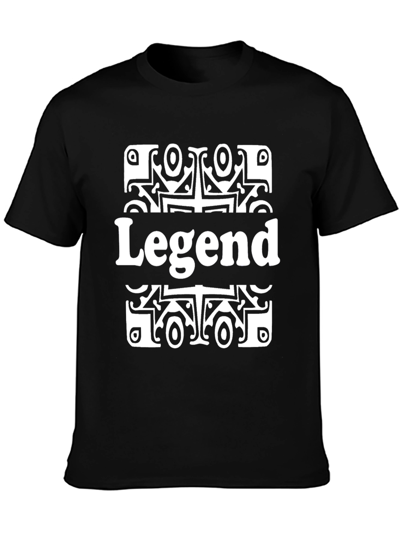 Legend Graphic Print Black T-Shirt