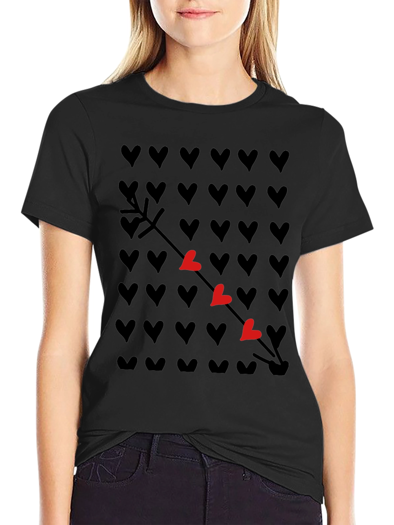 Heart Arrow T-Shirt - Trendy Graphic Tee