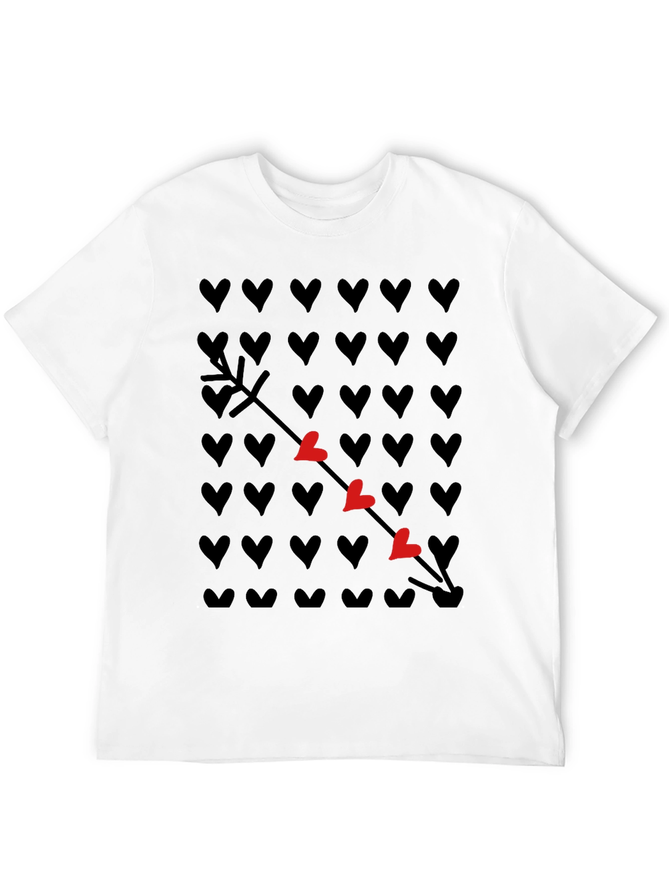 Heart Arrow T-Shirt - Trendy Graphic Tee