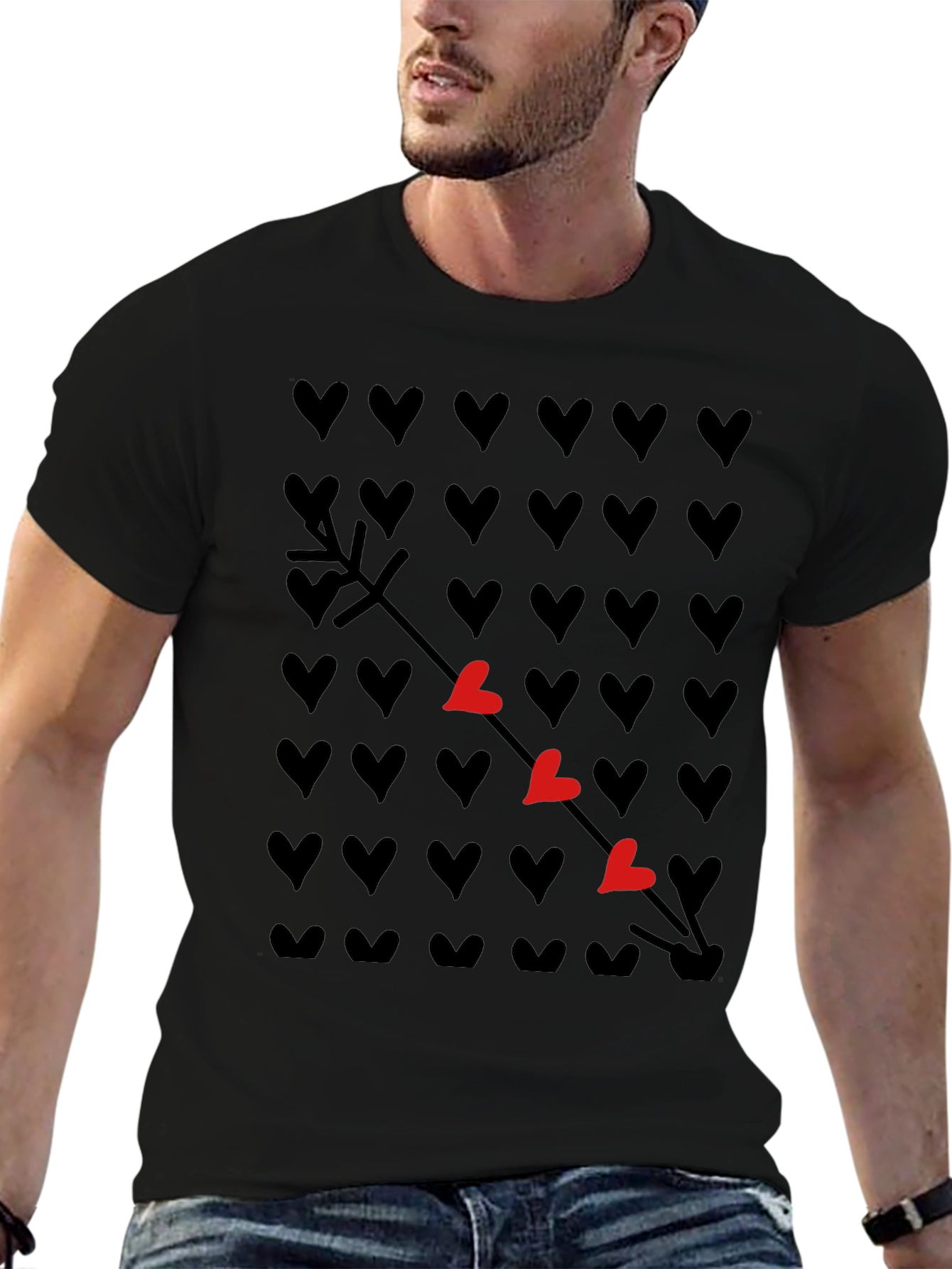 Heart Arrow T-Shirt - Trendy Graphic Tee