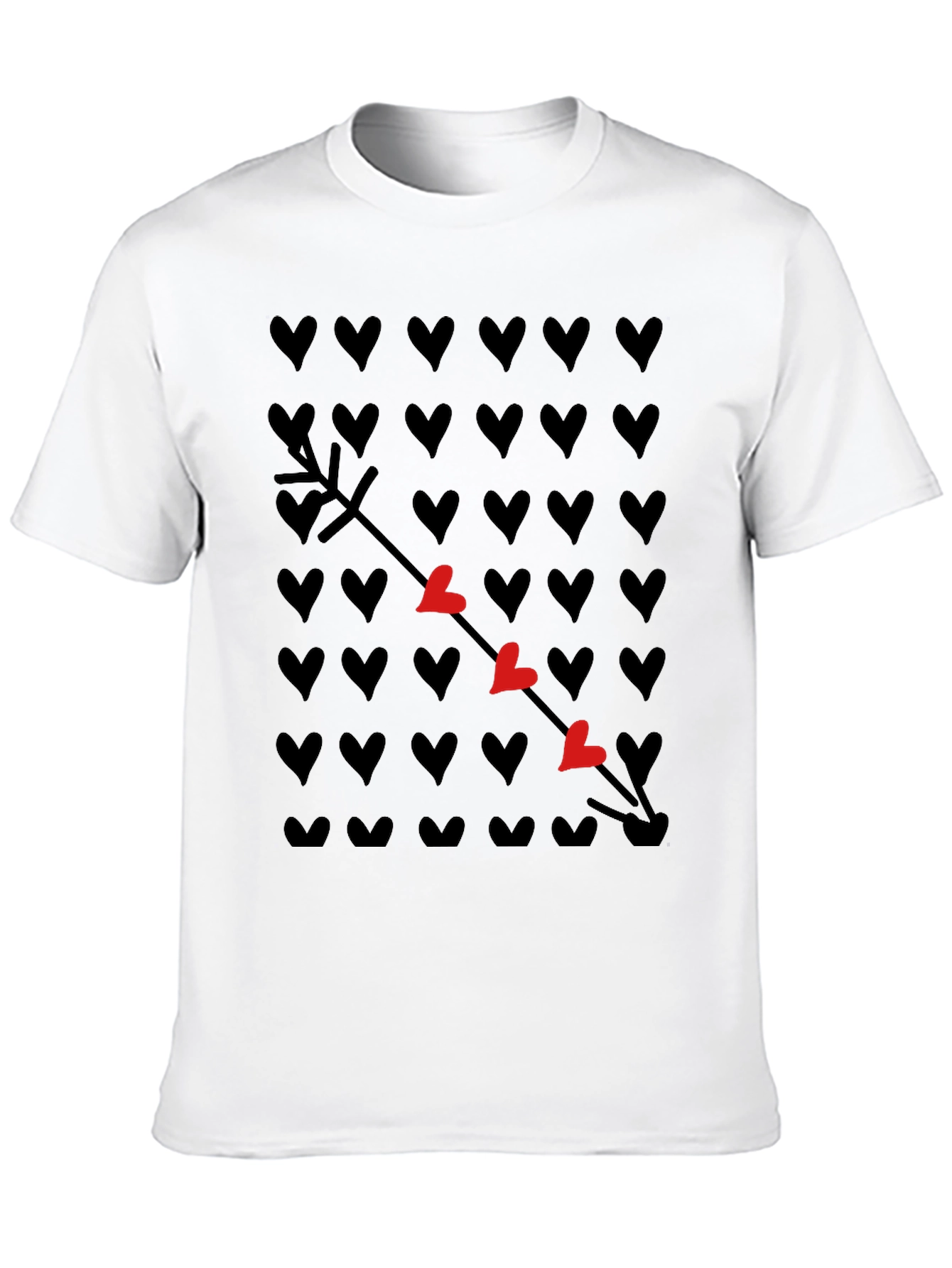 Heart Arrow T-Shirt - Trendy Graphic Tee