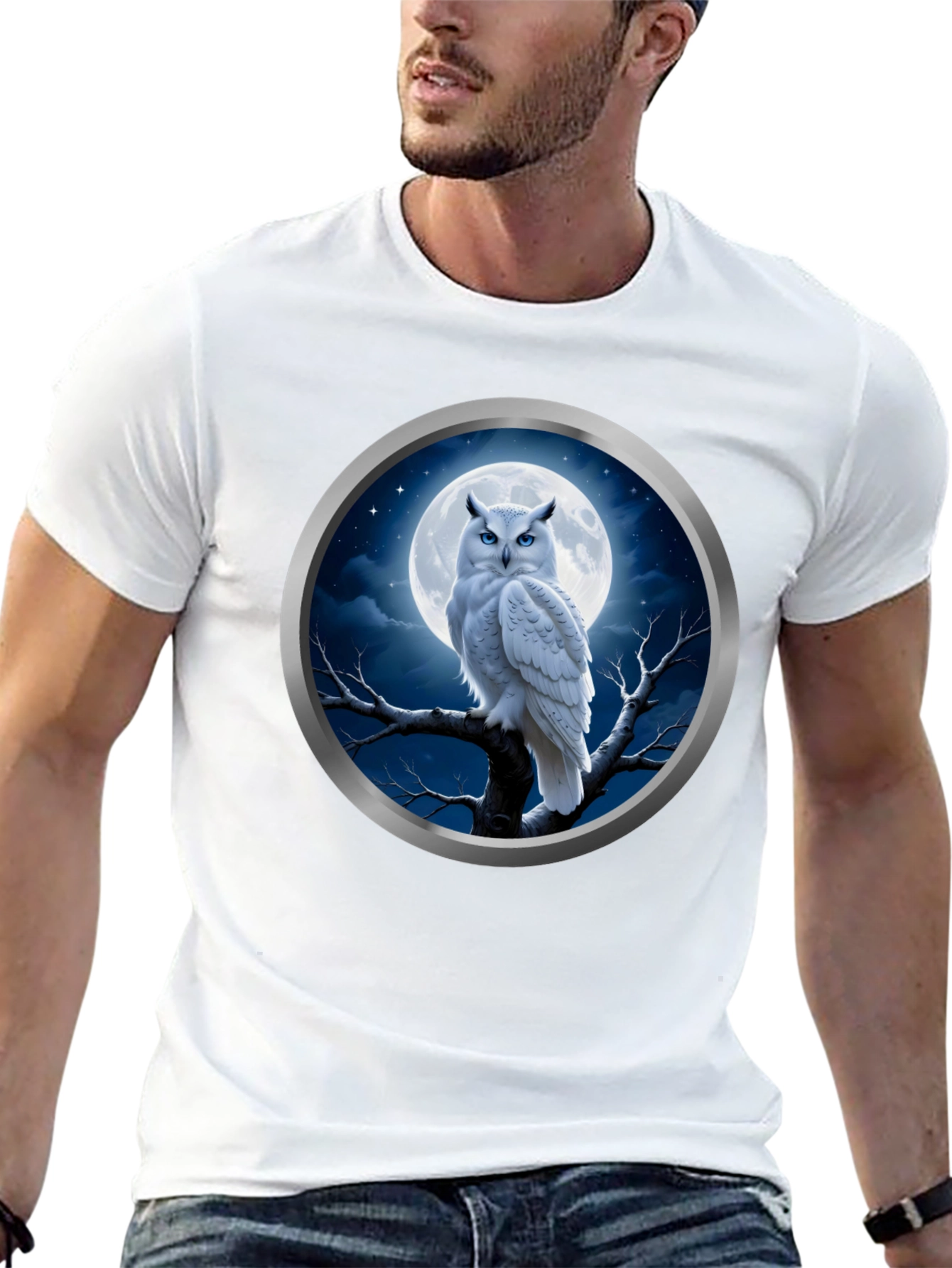 Owl Moon T-Shirt - Unique Design