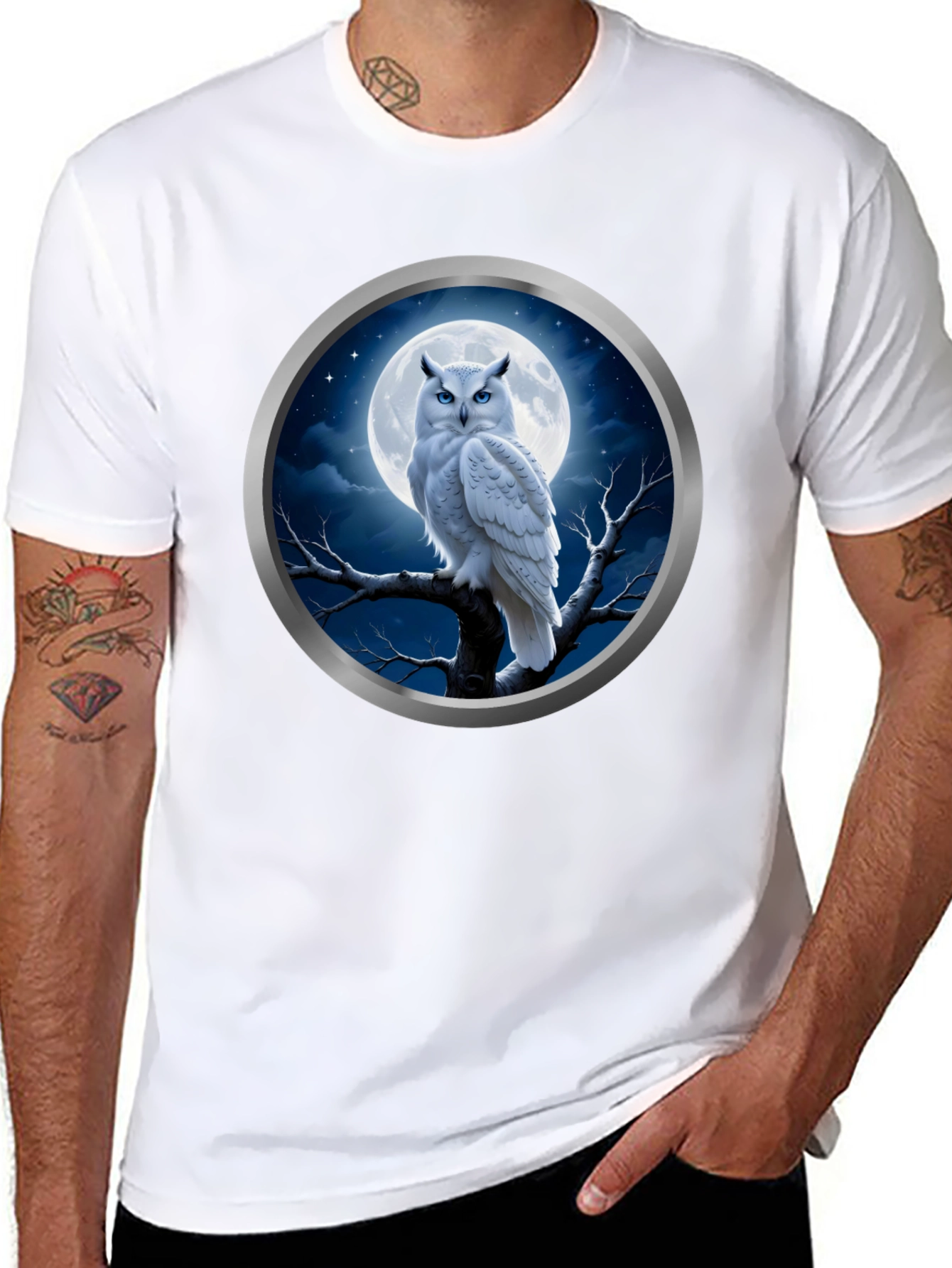 Owl Moon T-Shirt - Unique Design