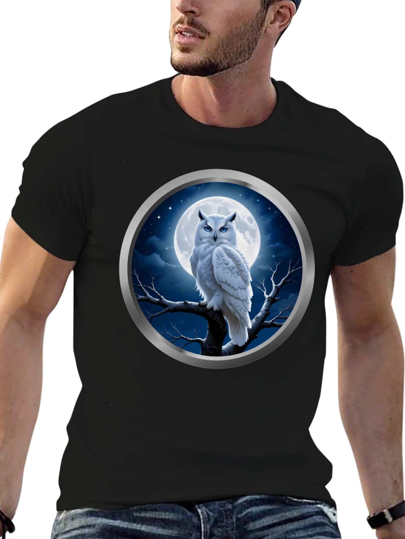 Owl Moon T-Shirt - Unique Design
