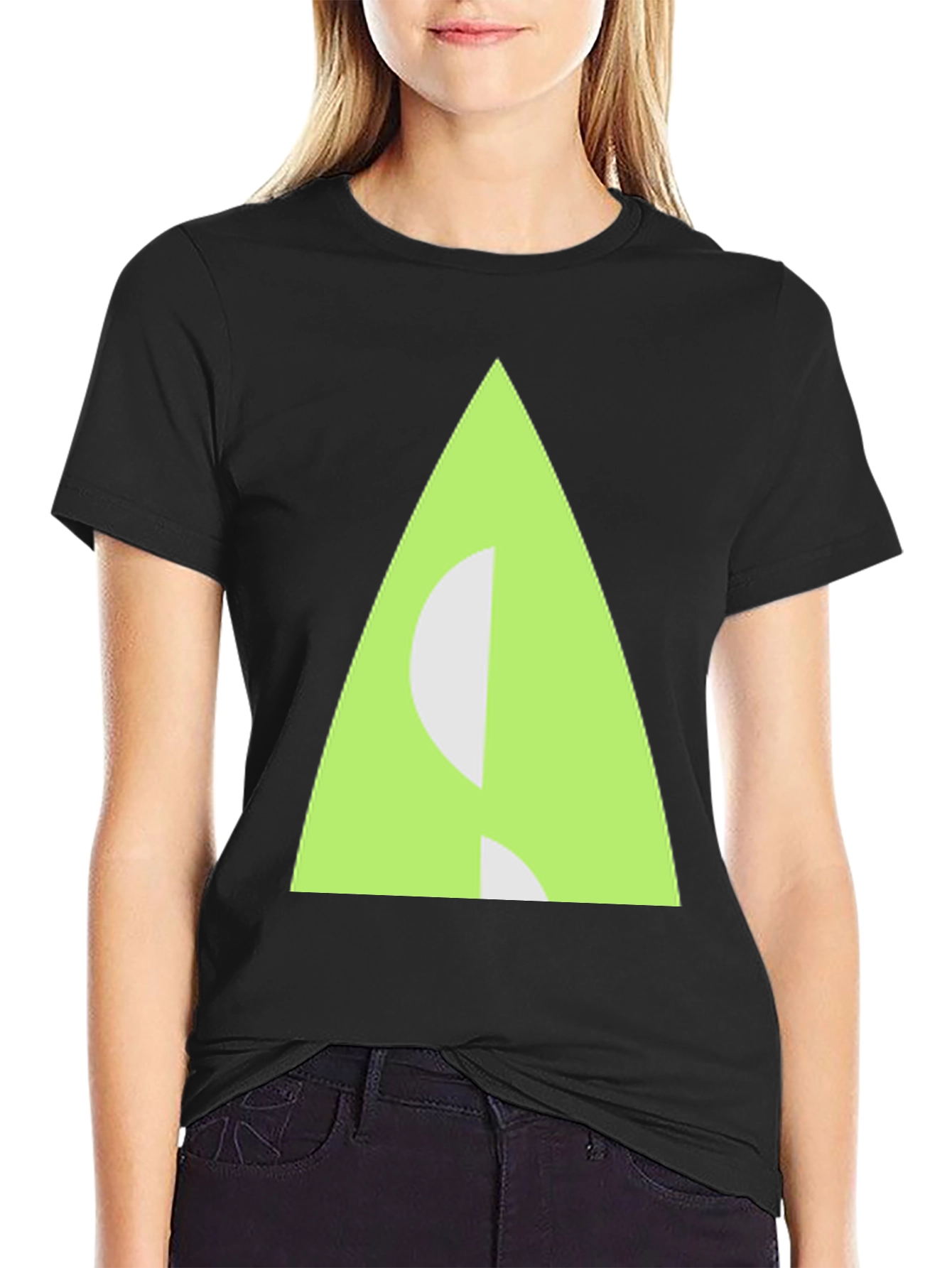 Geometric Triangle Graphic Tee - Modern Style