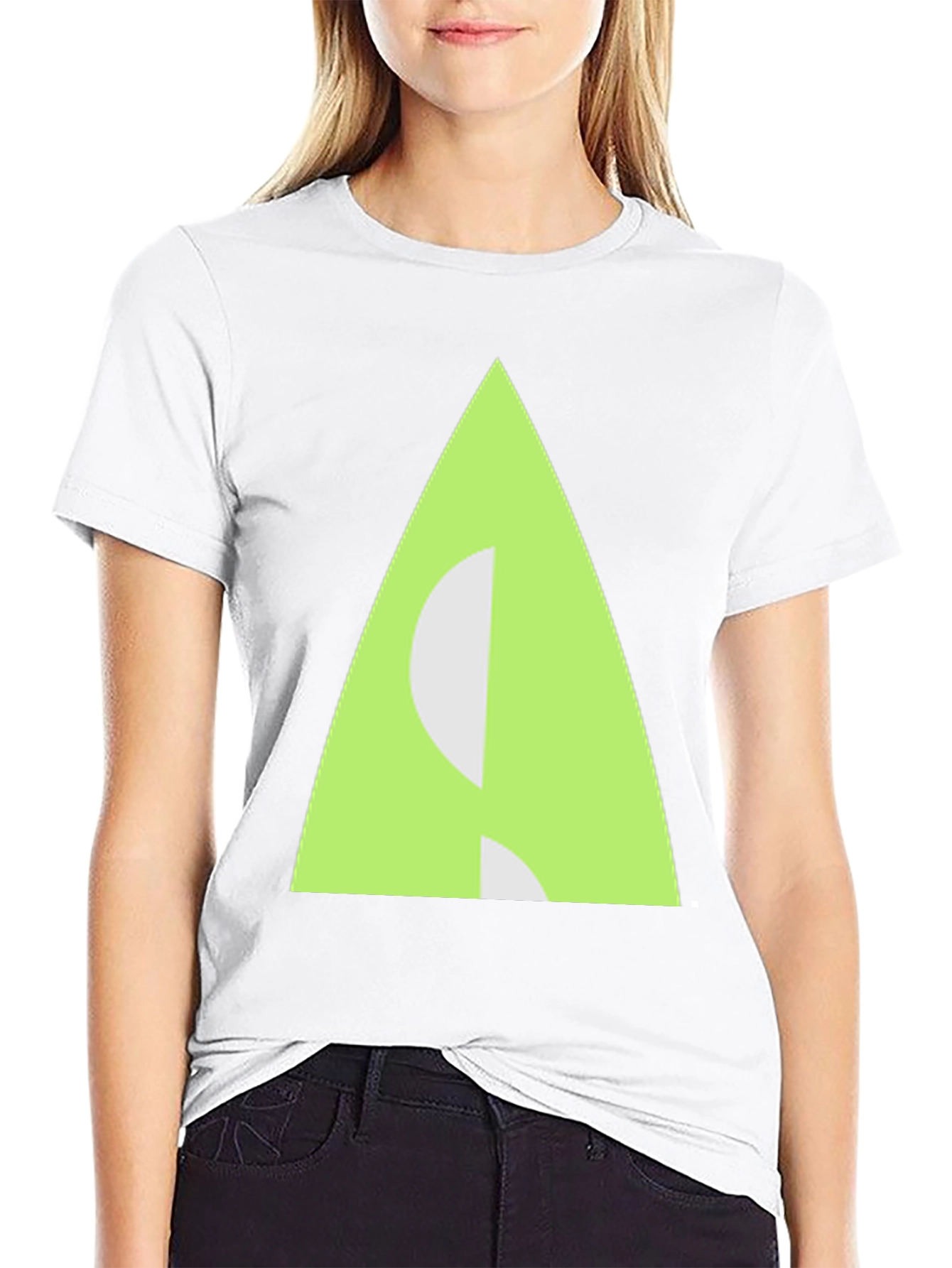 Geometric Triangle Graphic Tee - Modern Style