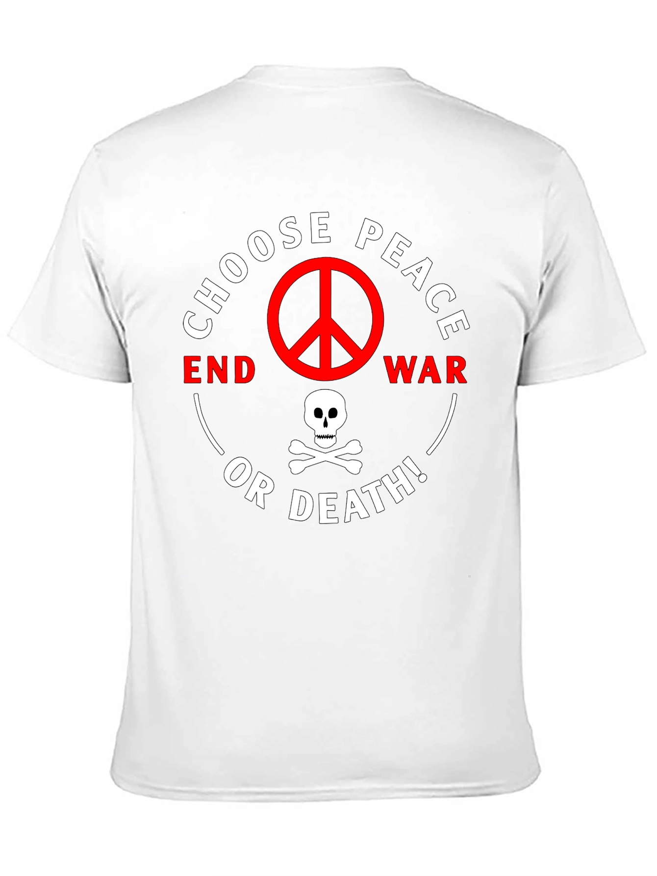 Choose Peace or Death Graphic T-Shirt