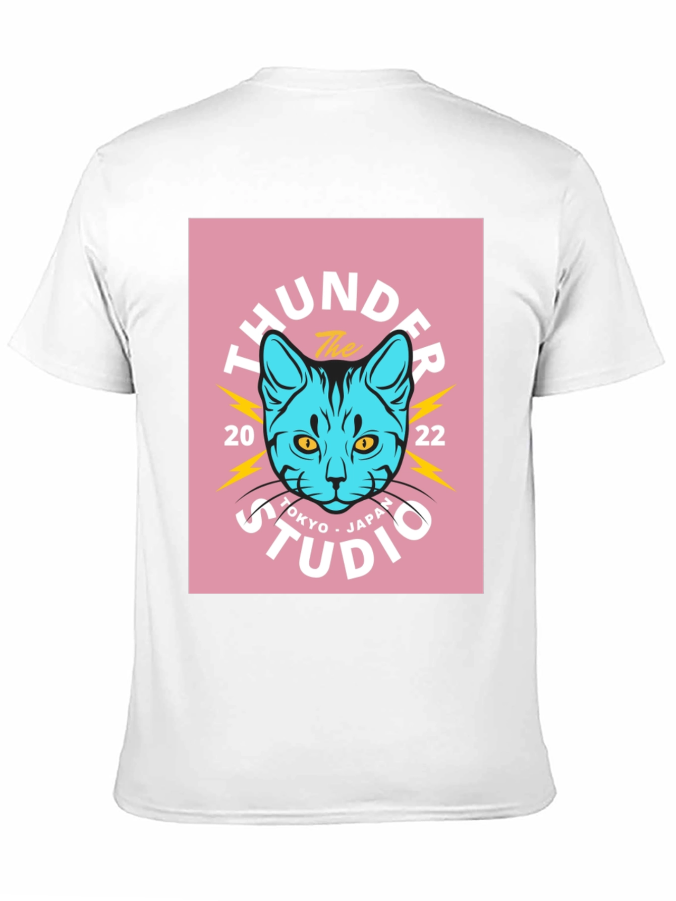 Thunder Studio Tokyo Cat Graphic T-Shirt