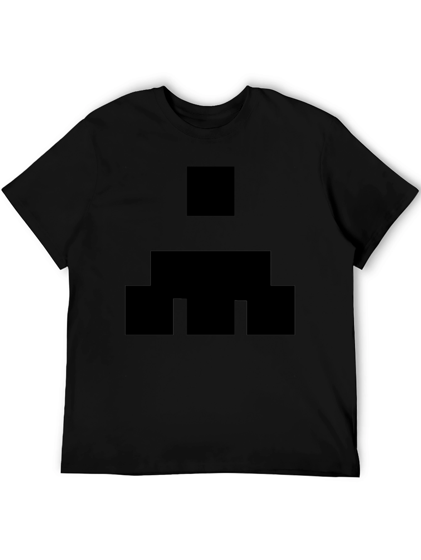 Geometric Pattern Black T-Shirt