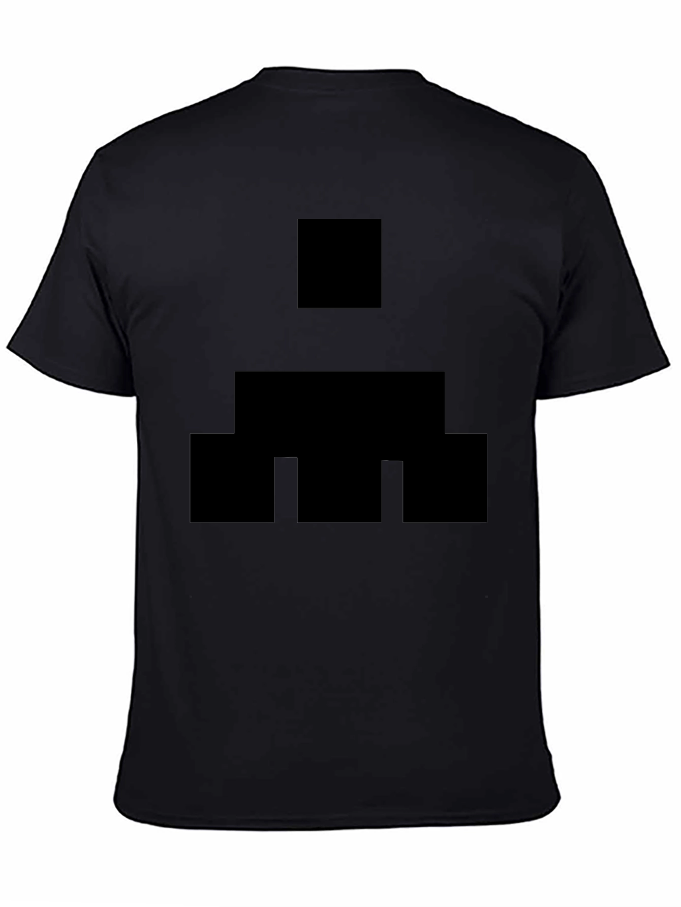 Geometric Pattern Black T-Shirt
