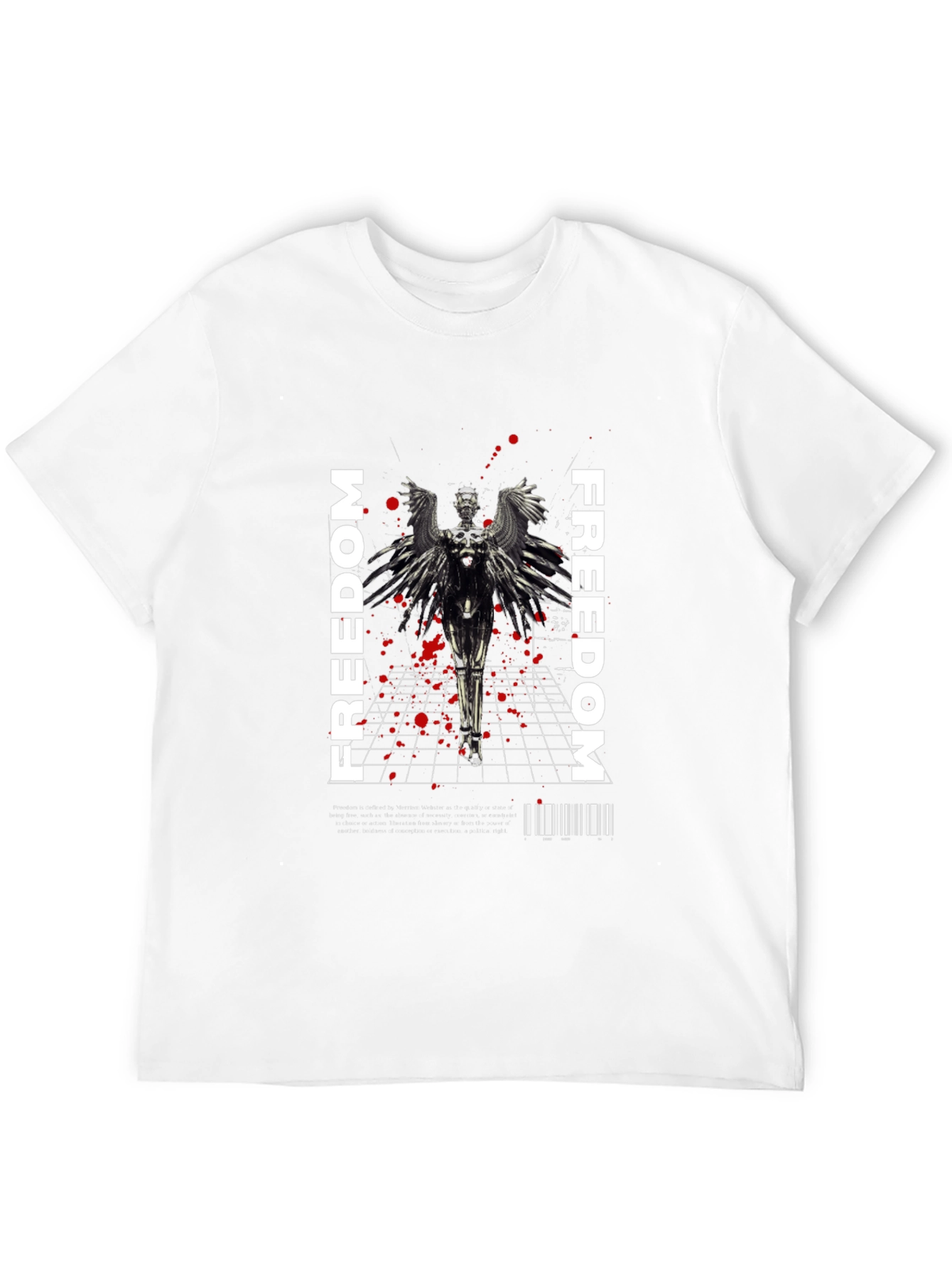 Freedom Angel Graphic Tee - Black