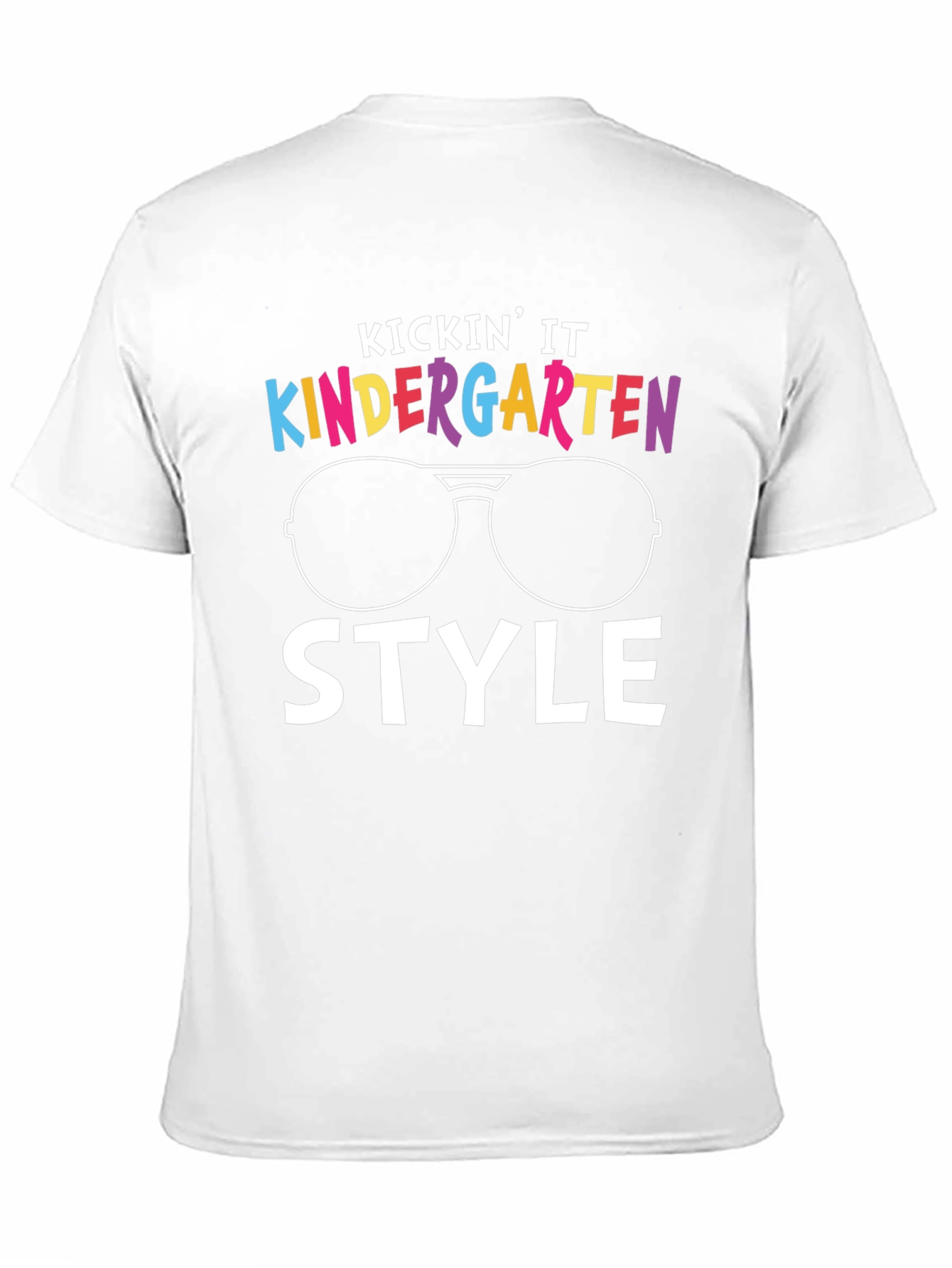 Kindergarten Style Black T-Shirt