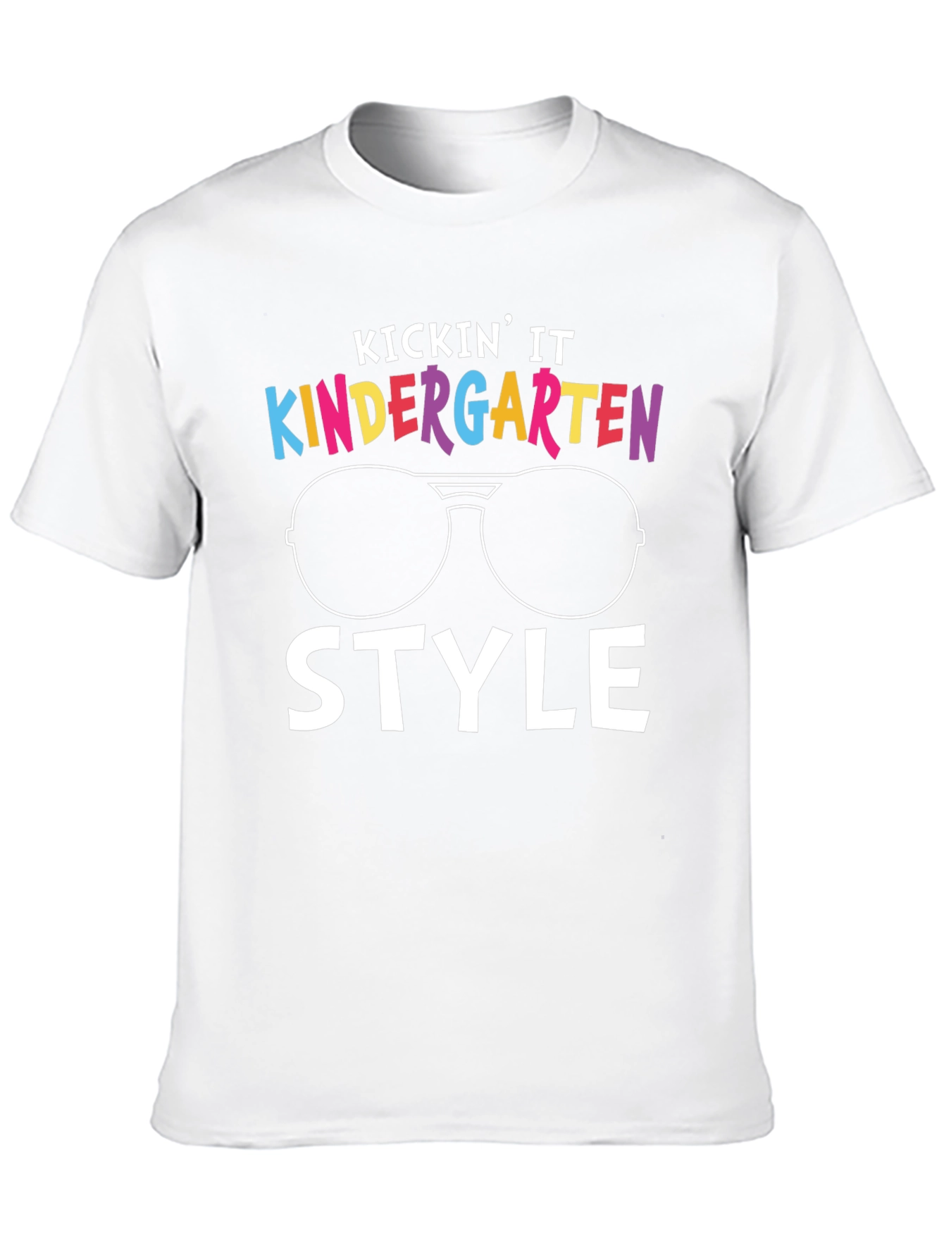 Kindergarten Style Black T-Shirt