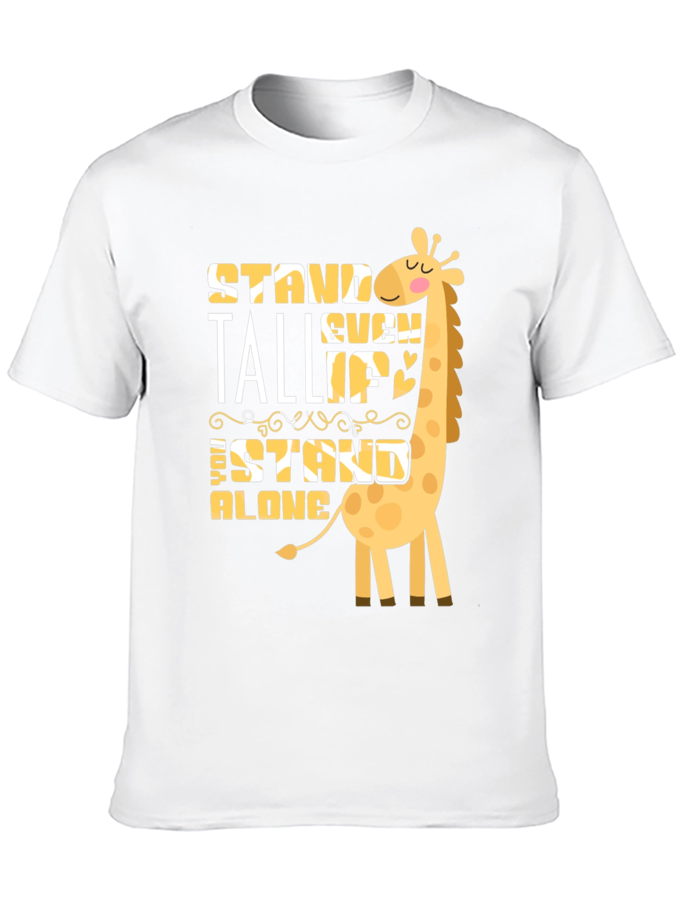 Stand Tall Giraffe Graphic T-Shirt