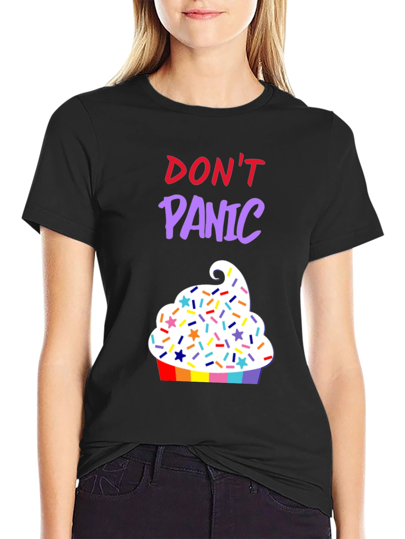 Dont Panic Cupcake T-Shirt