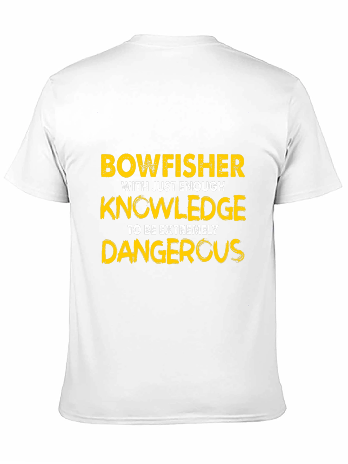 Bowfisher Knowledge Funny Graphic T-Shirt