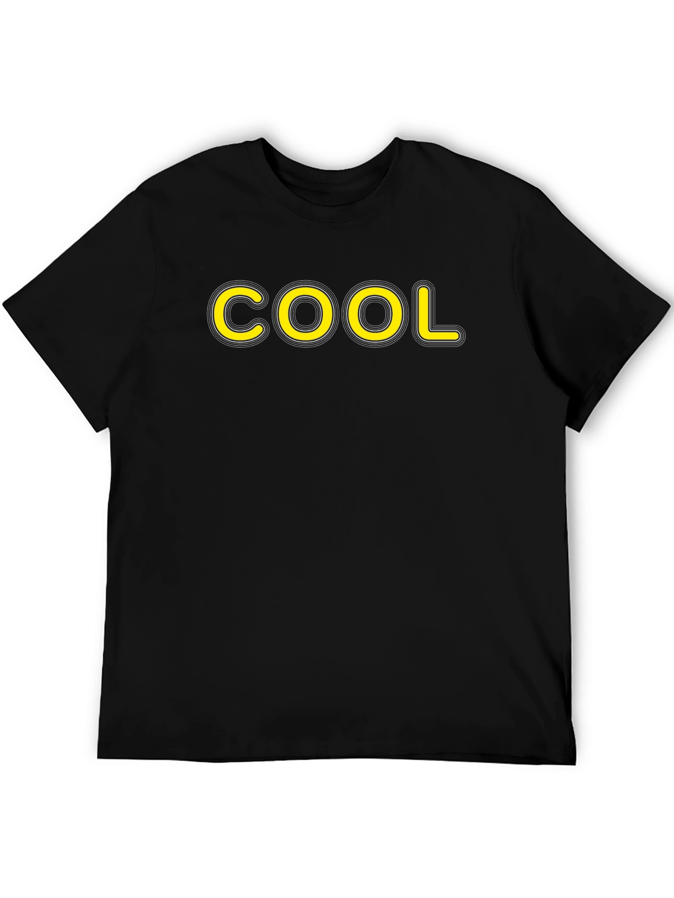 COOL Graphic Tee - Black Cotton T-Shirt