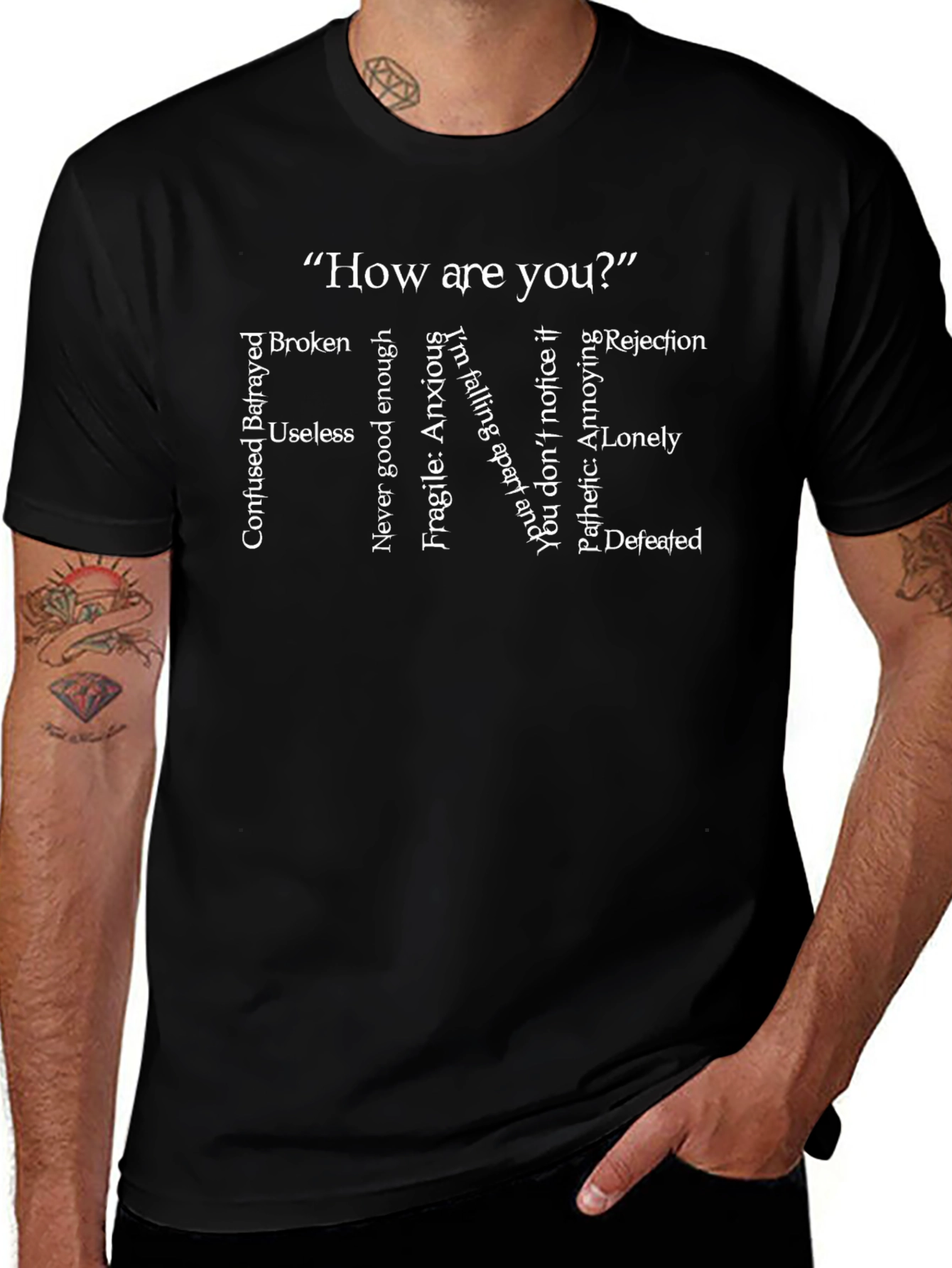 Emotional State T-Shirt - How are you? Graphic Tee