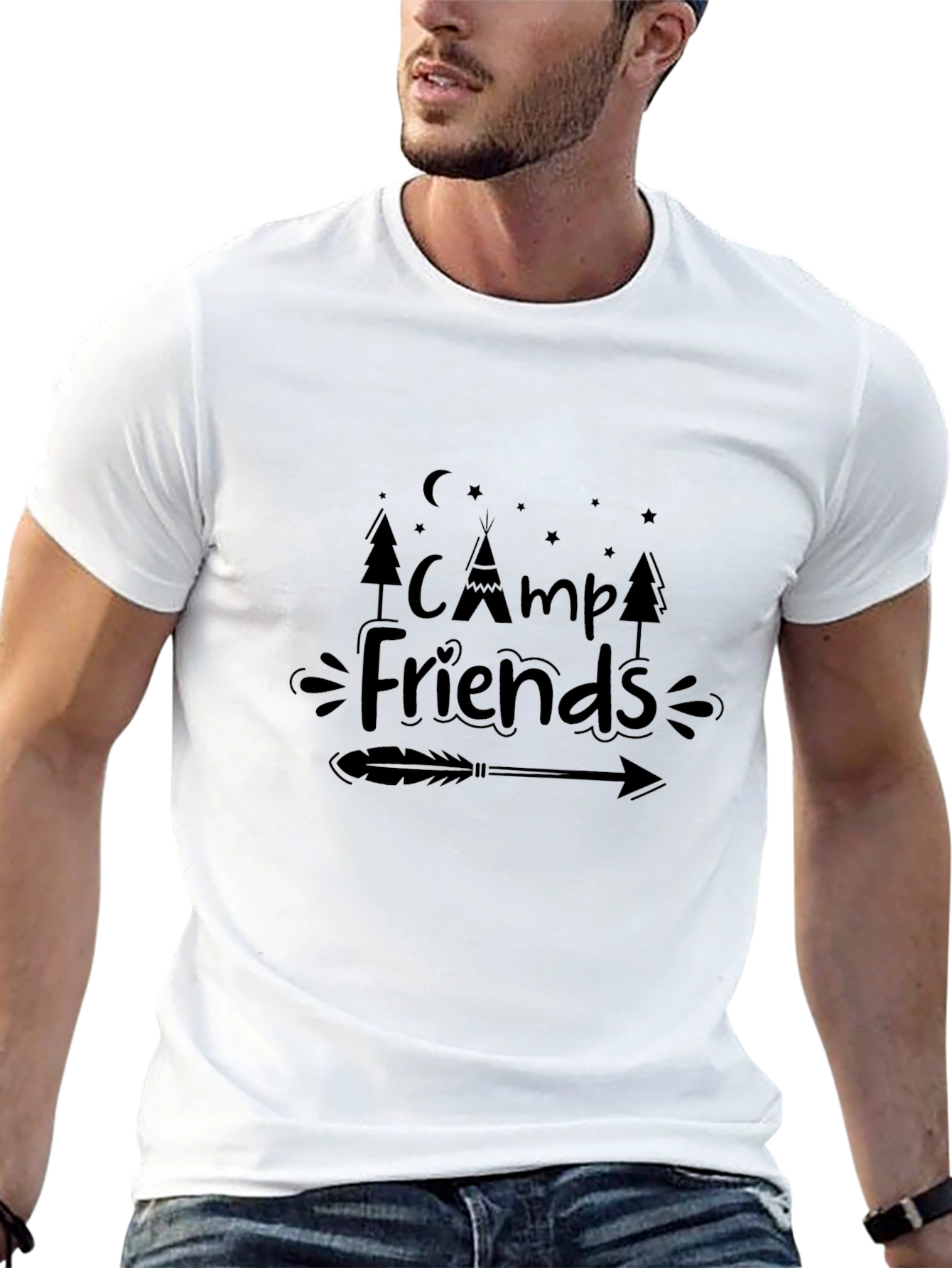 Camp Friends Graphic T-Shirt