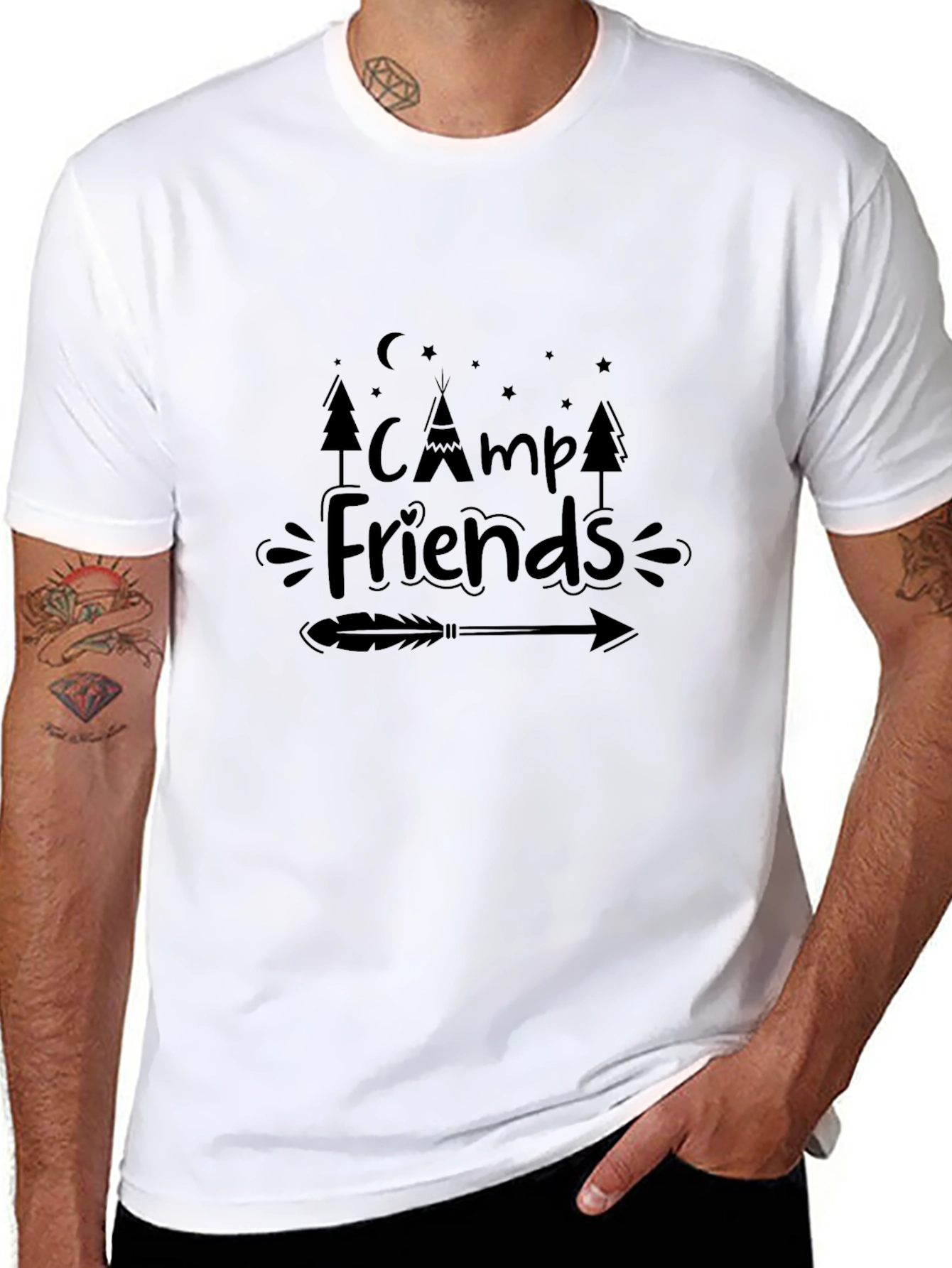Camp Friends Graphic T-Shirt