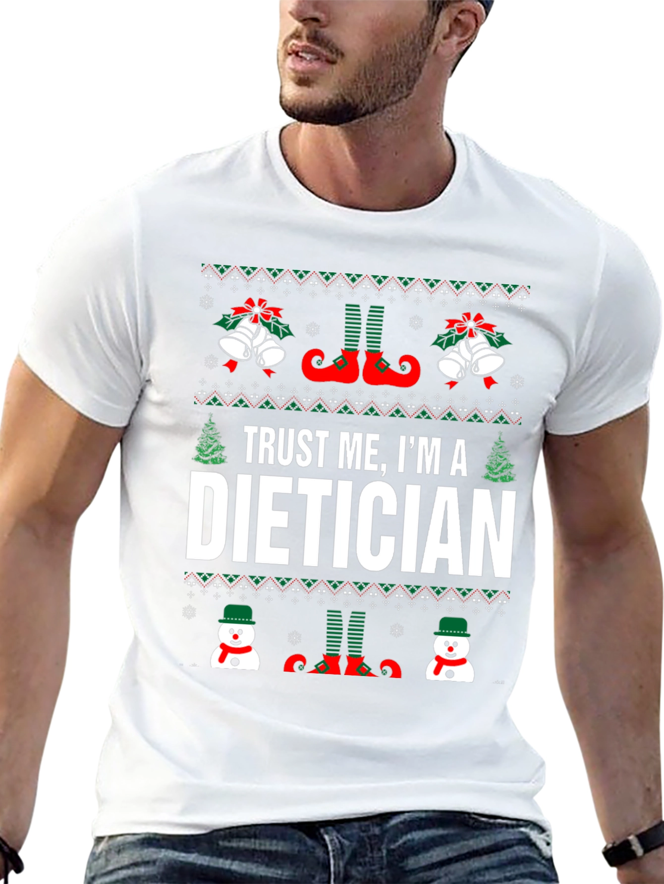 Trust Me Im A Dietician Christmas T-Shirt