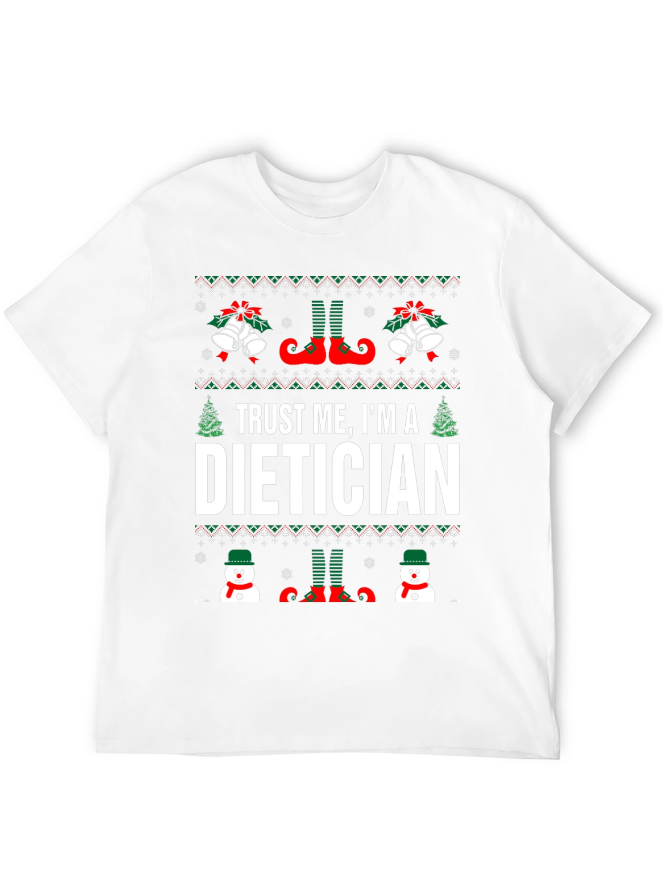 Trust Me Im A Dietician Christmas T-Shirt