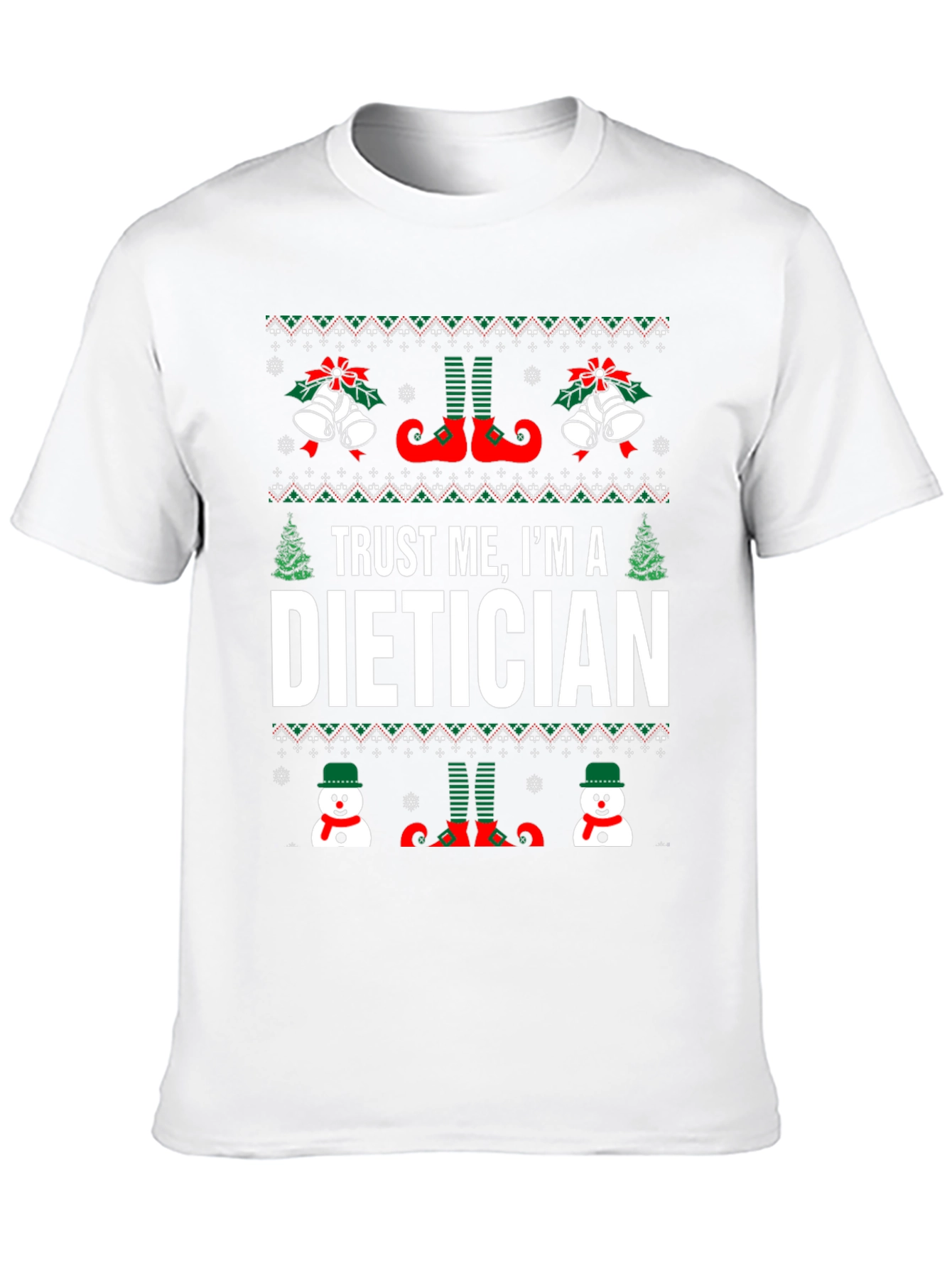 Trust Me Im A Dietician Christmas T-Shirt