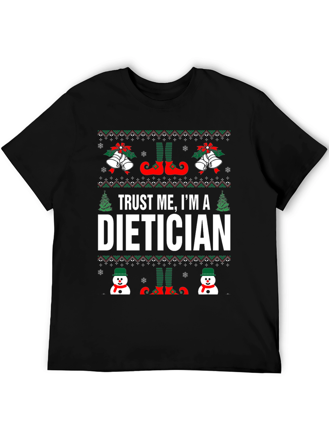 Trust Me Im A Dietician Christmas T-Shirt