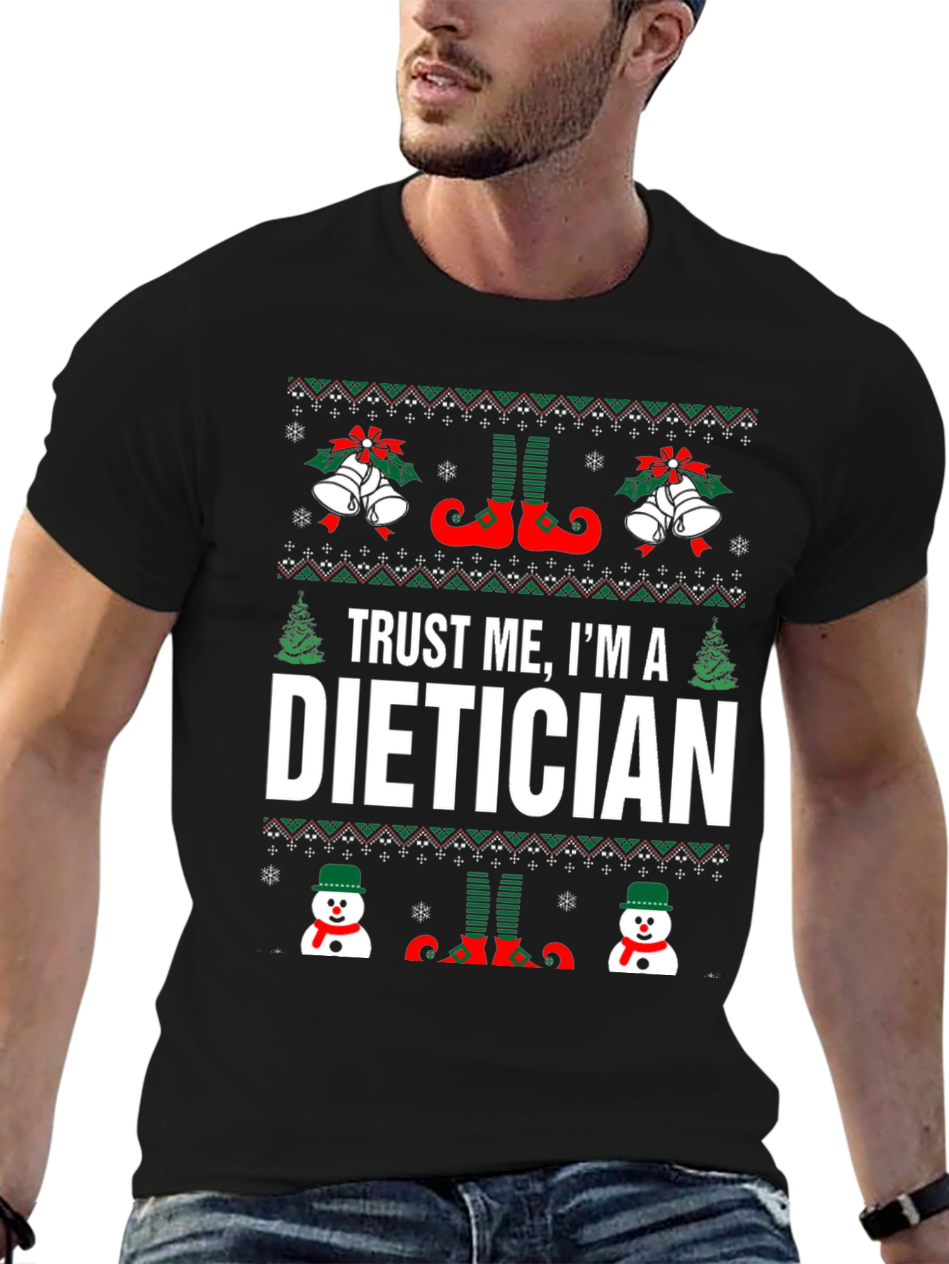 Trust Me Im A Dietician Christmas T-Shirt