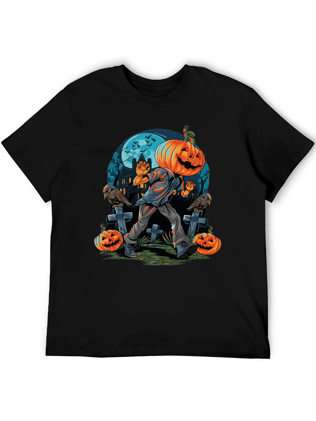 Pumpkin Head Halloween T-Shirt