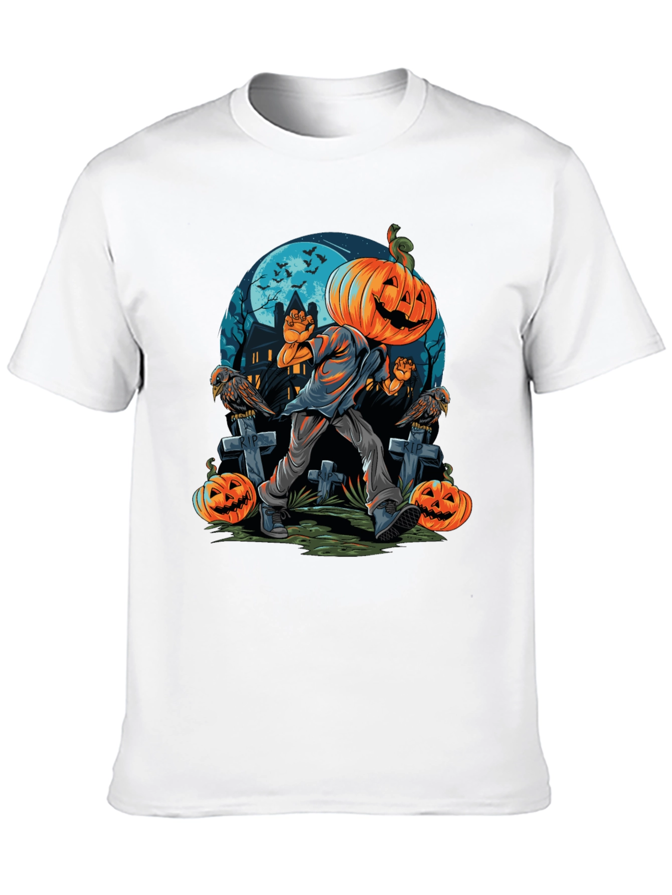 Pumpkin Head Halloween T-Shirt