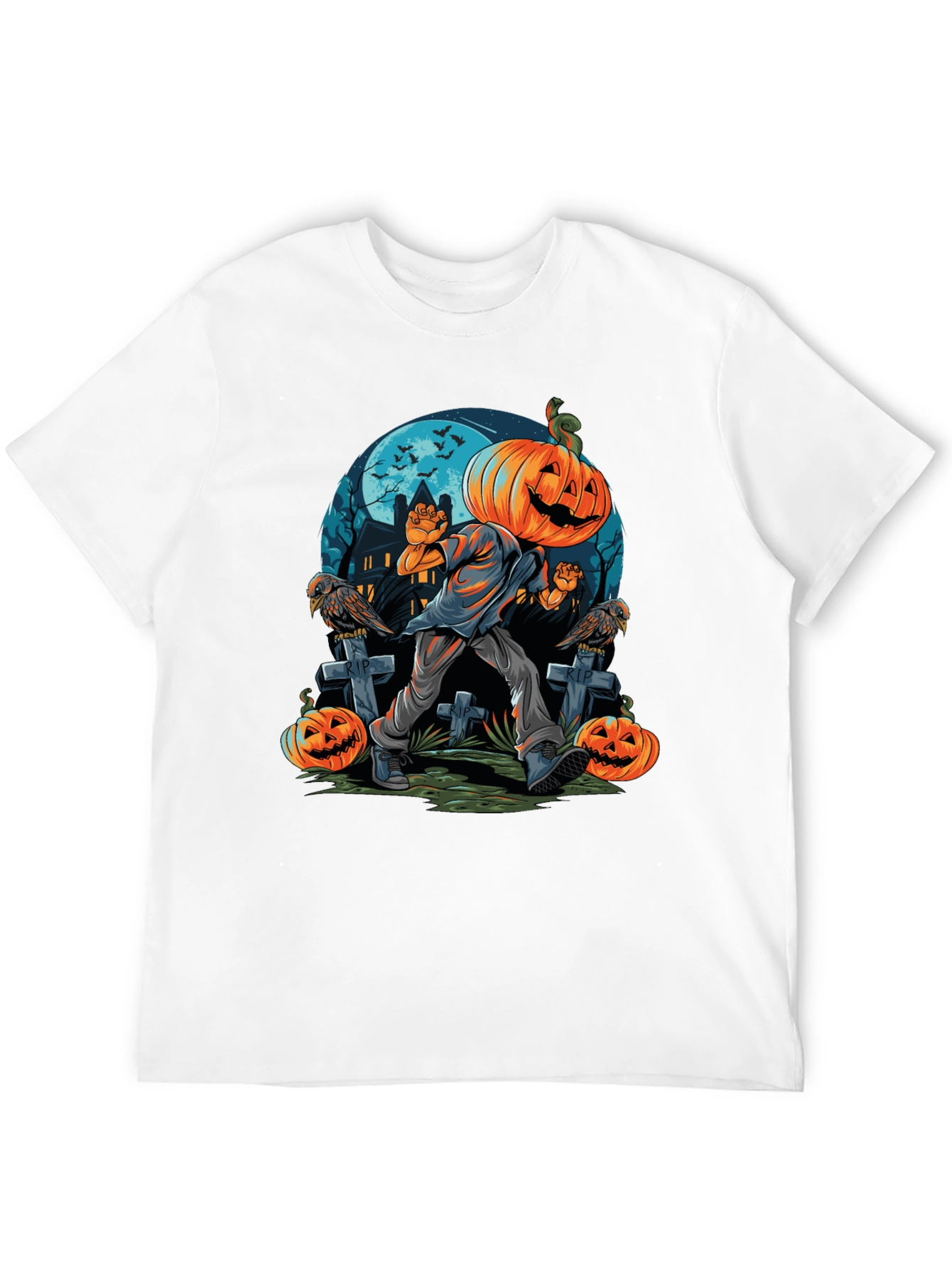 Pumpkin Head Halloween T-Shirt