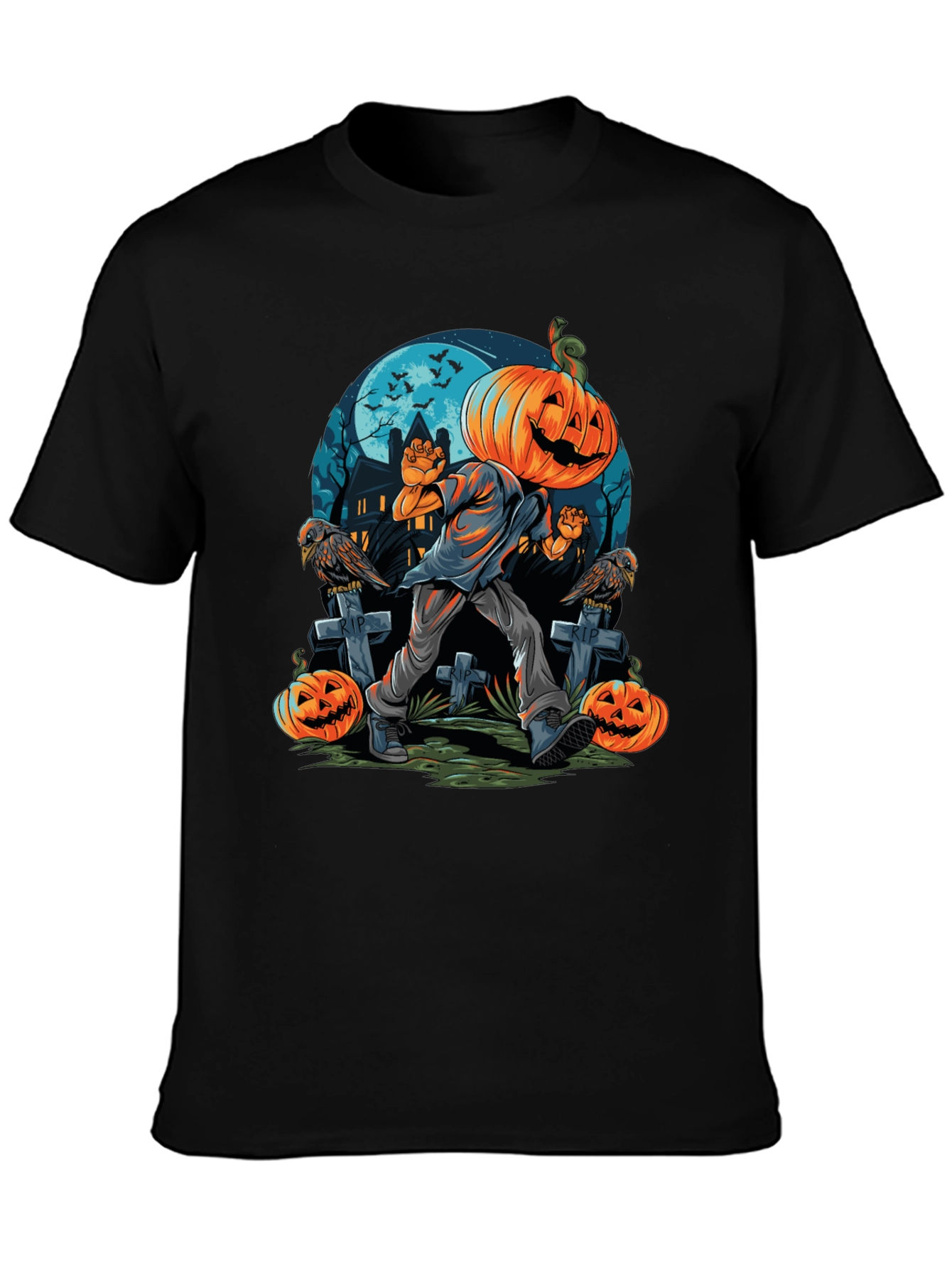 Pumpkin Head Halloween T-Shirt