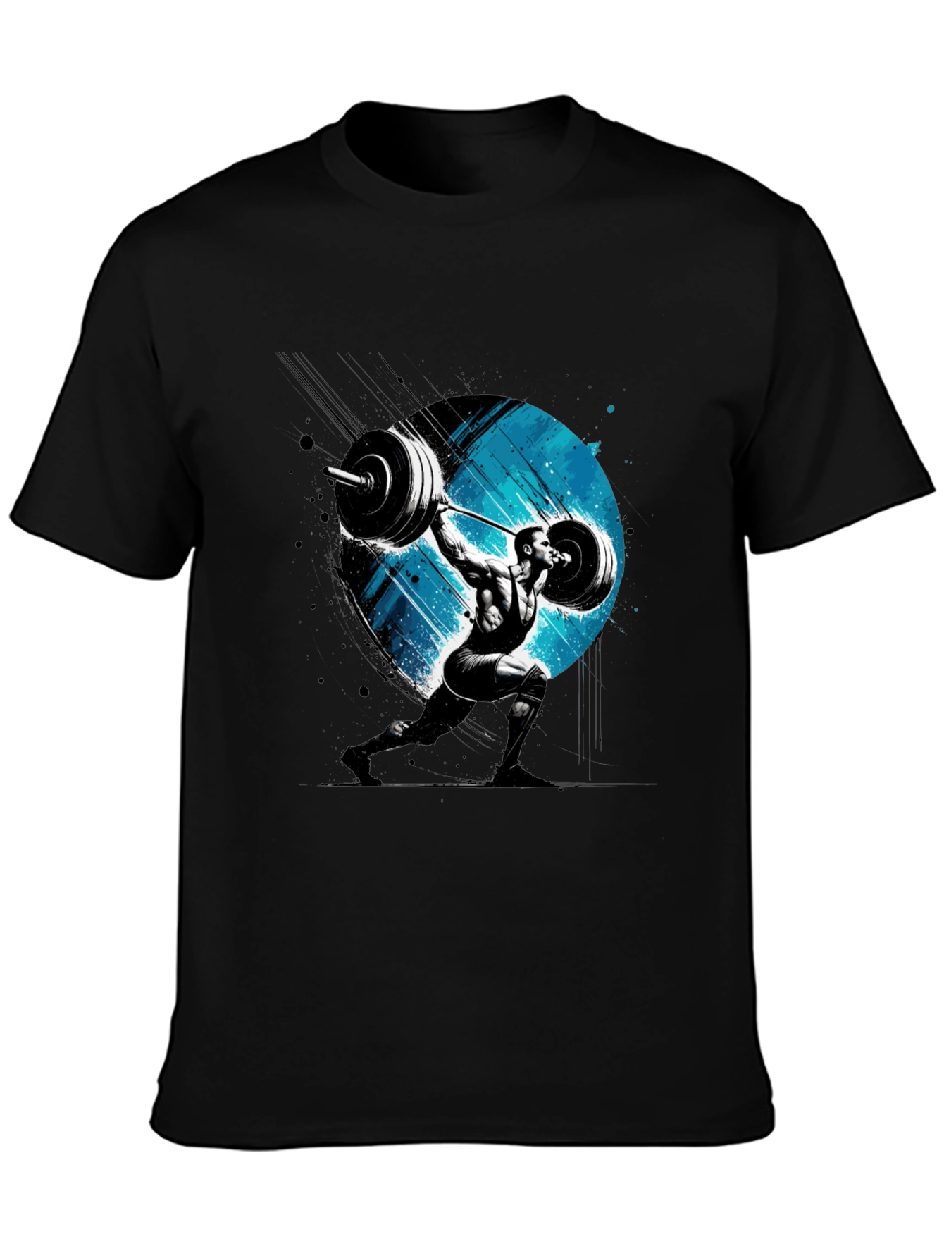 Weightlifting Graphic Tee - Black