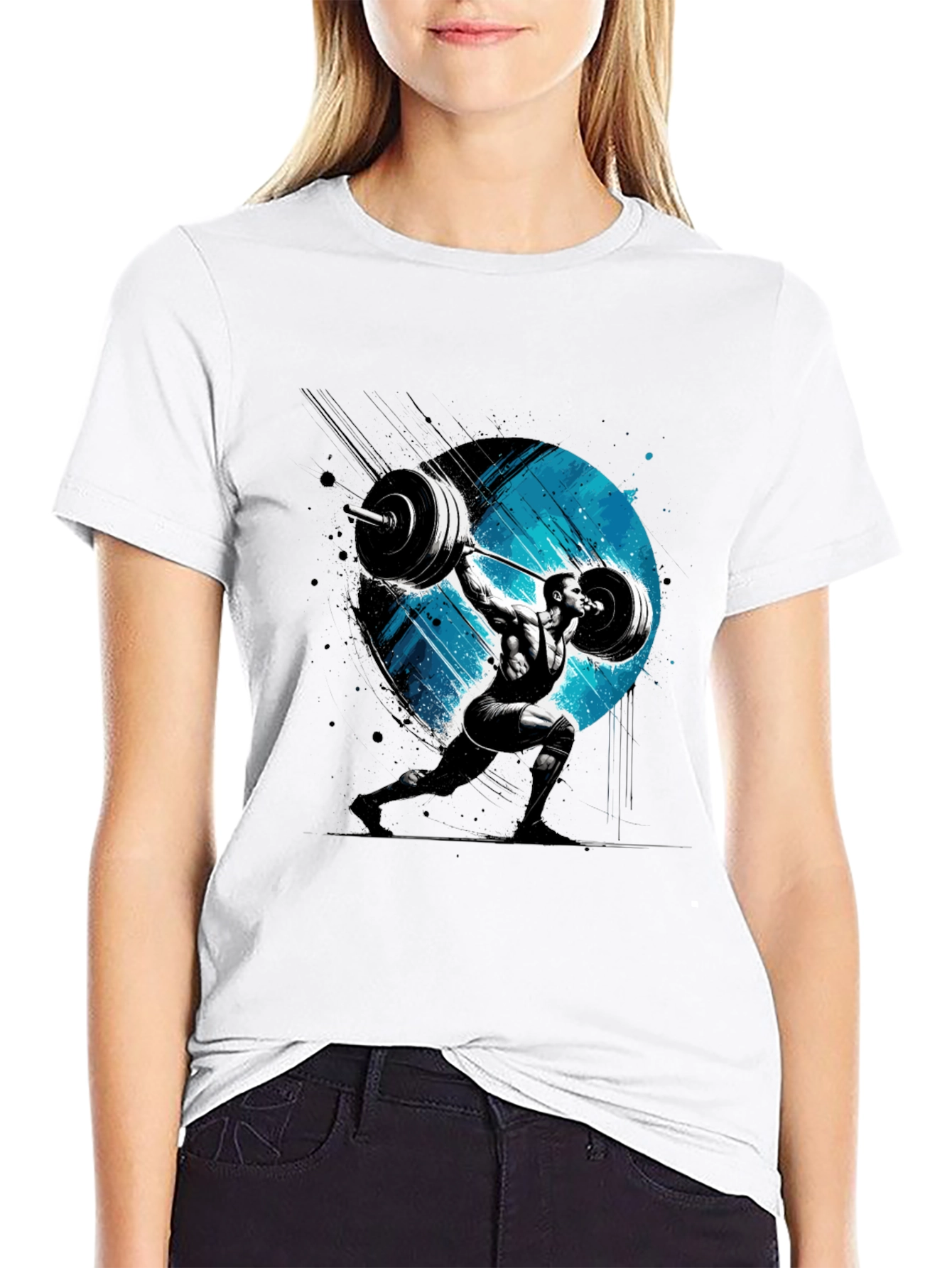 Weightlifting Graphic Tee - Black
