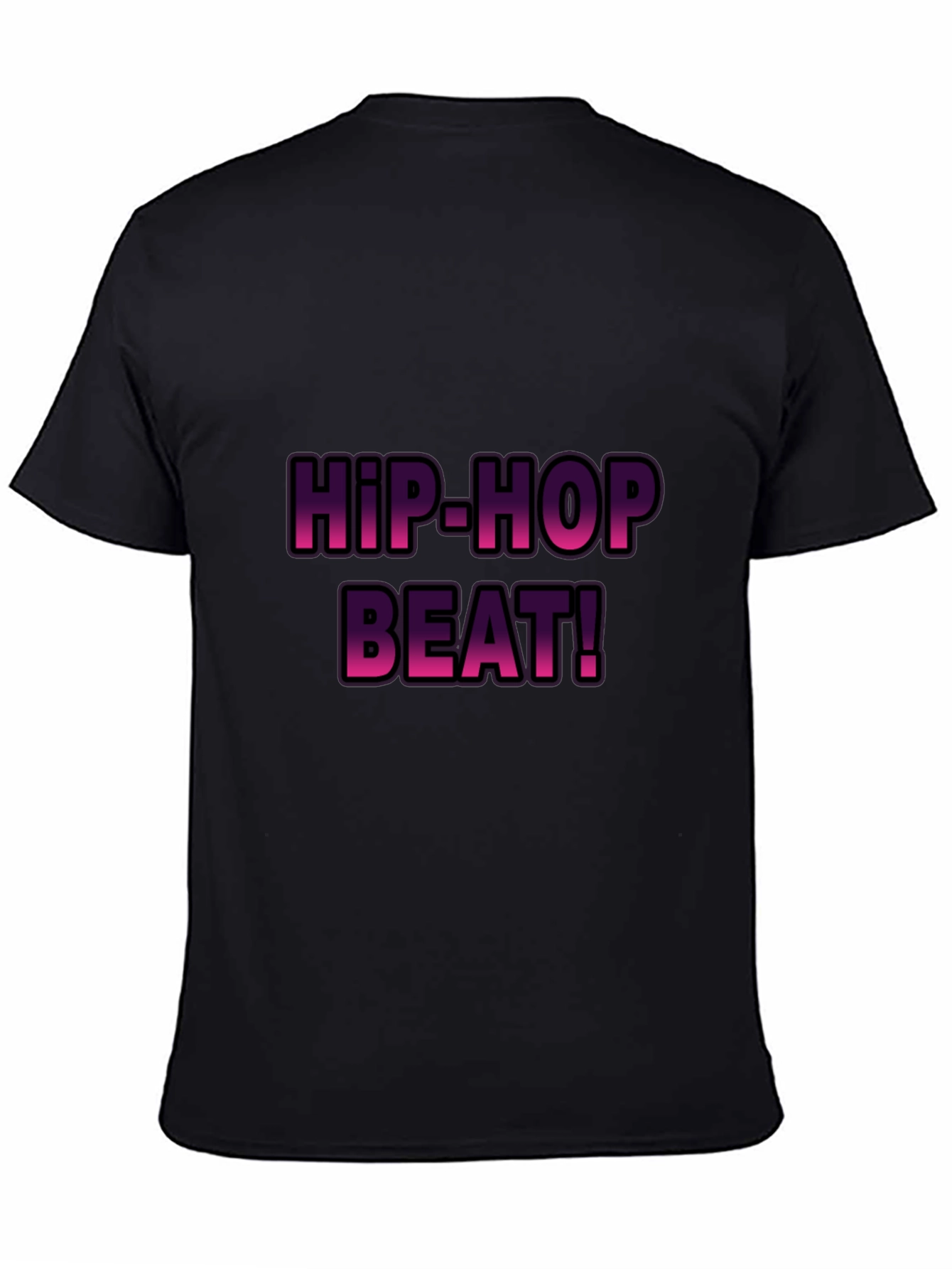 Hip-Hop Beat! Graphic T-Shirt - Stylish Black Tee