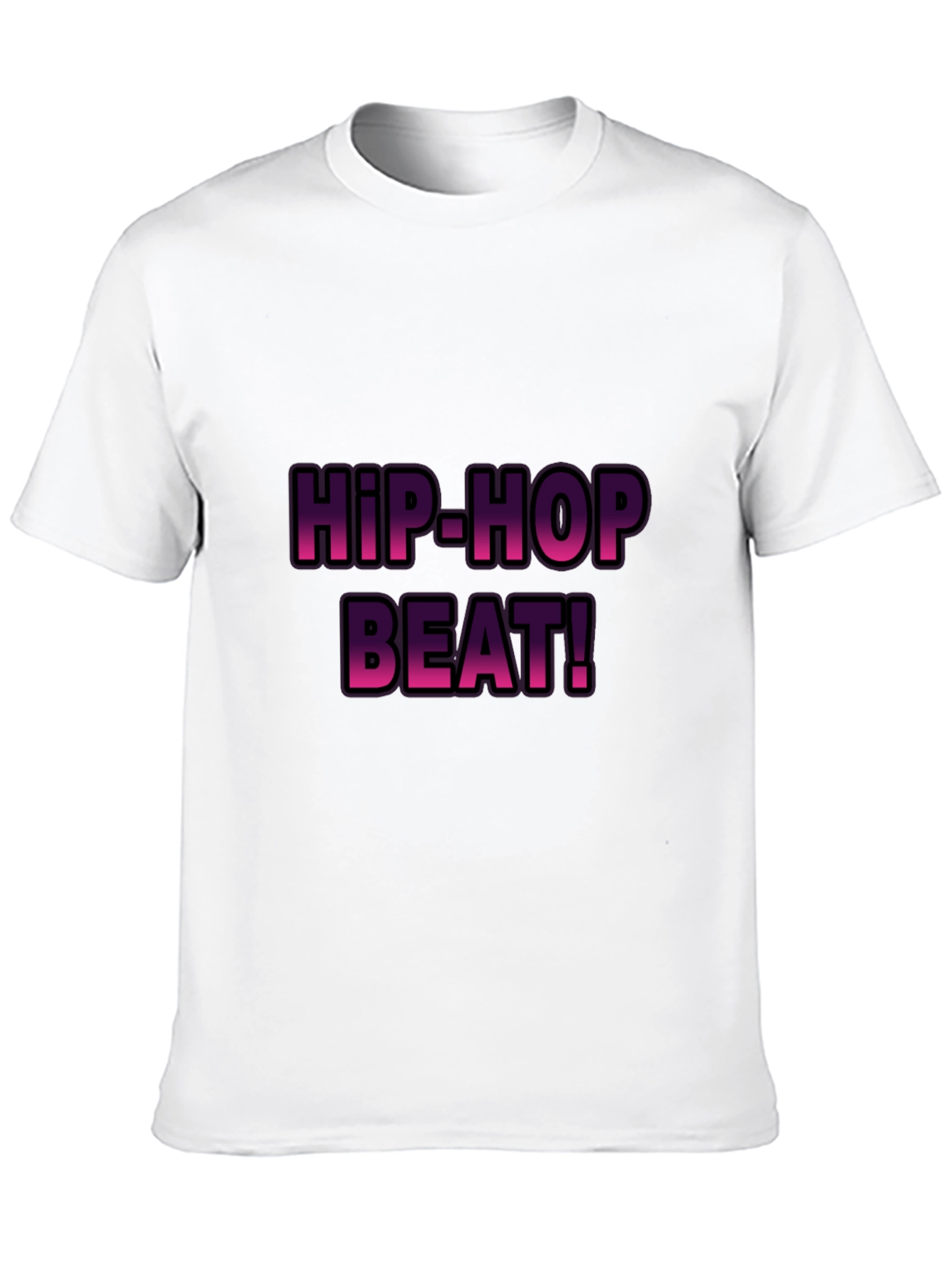 Hip-Hop Beat! Graphic T-Shirt - Stylish Black Tee