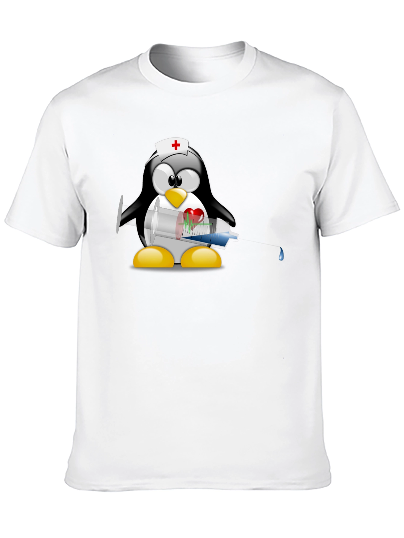 Nurse Penguin T-Shirt - Funny Doctor Tee
