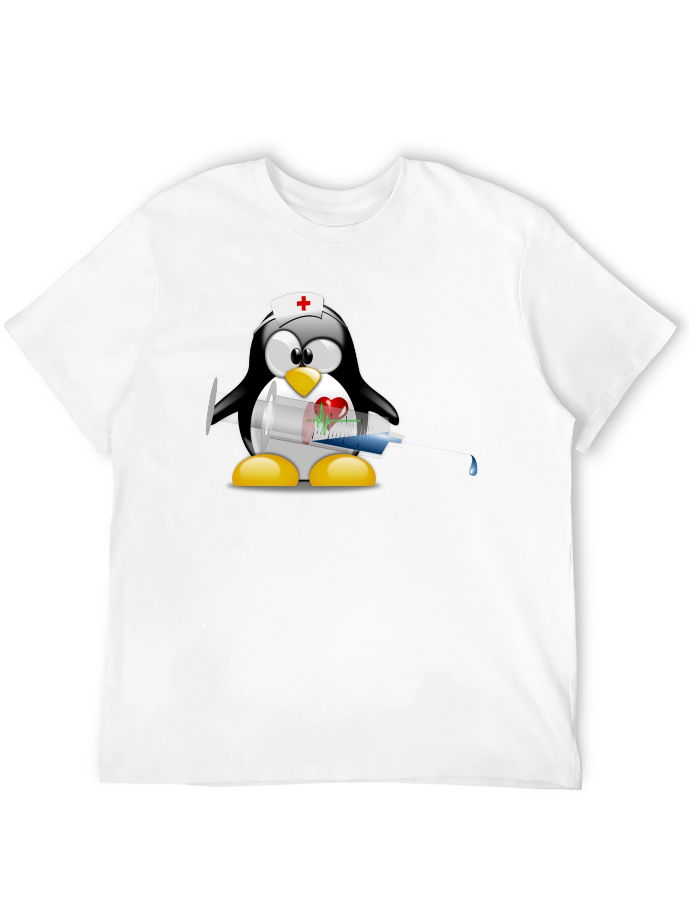 Nurse Penguin T-Shirt - Funny Doctor Tee