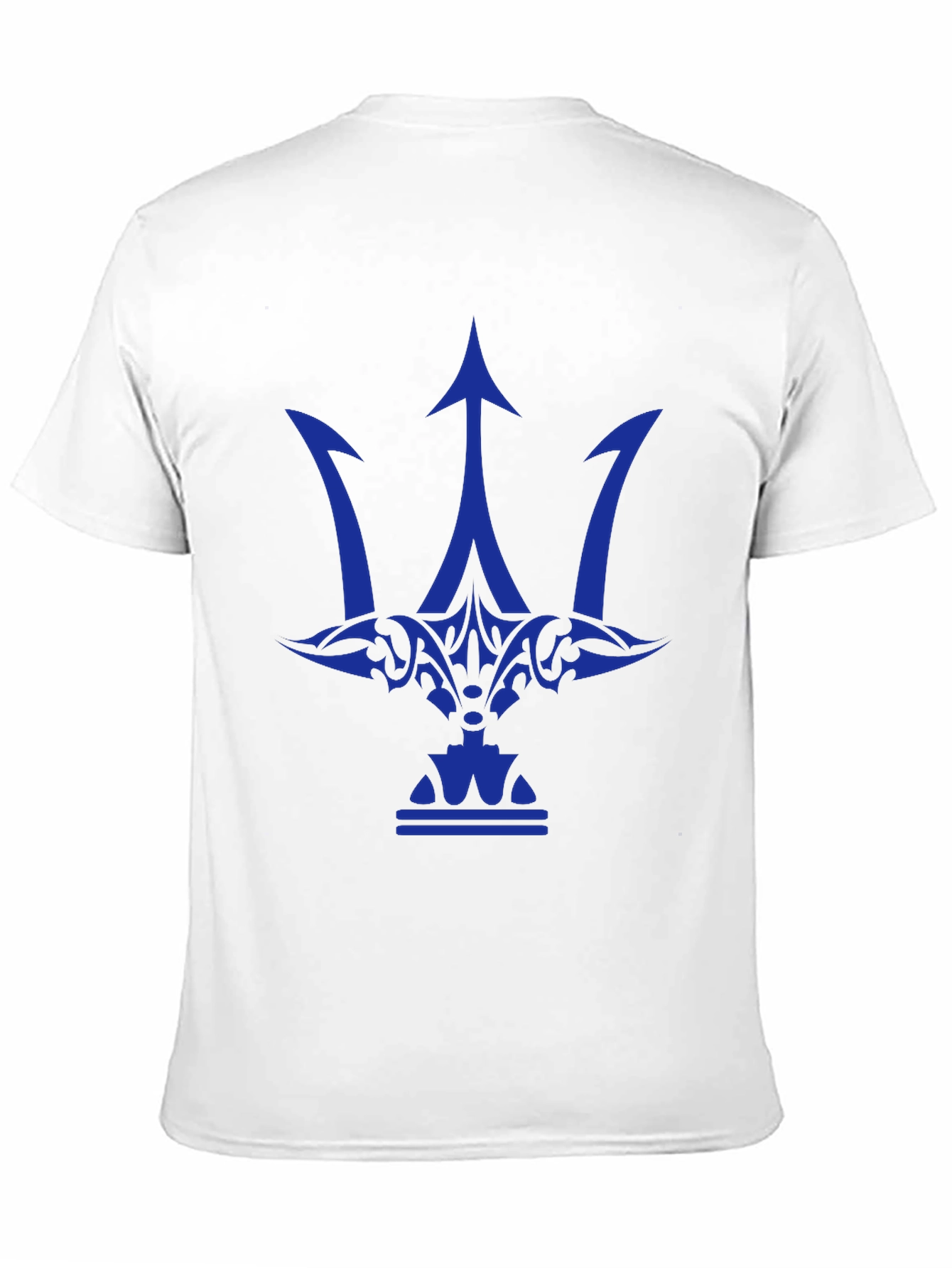 Mens Graphic Tee - Blue Trident Design