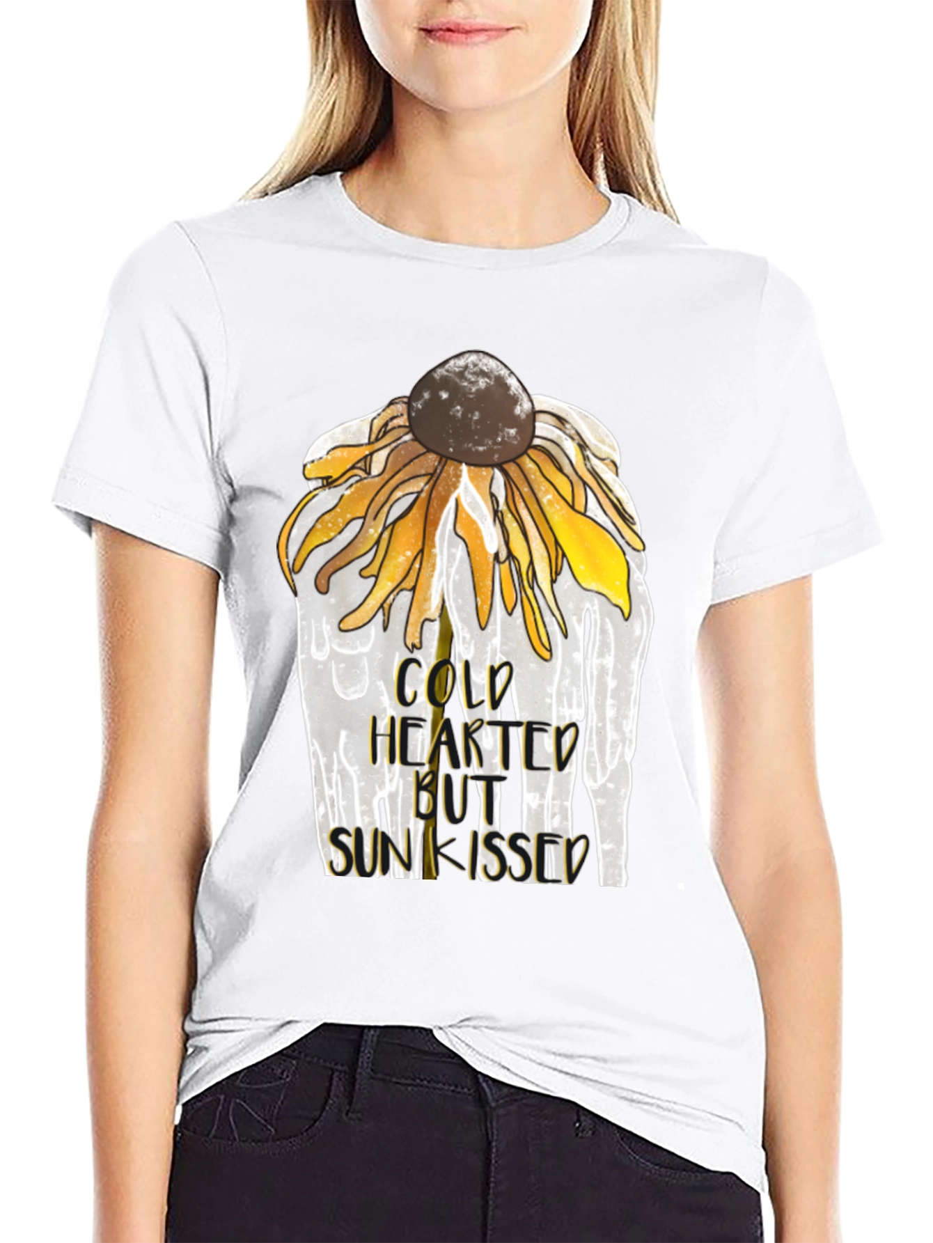 Cold Hearted Sunkissed Sunflower Graphic Tee