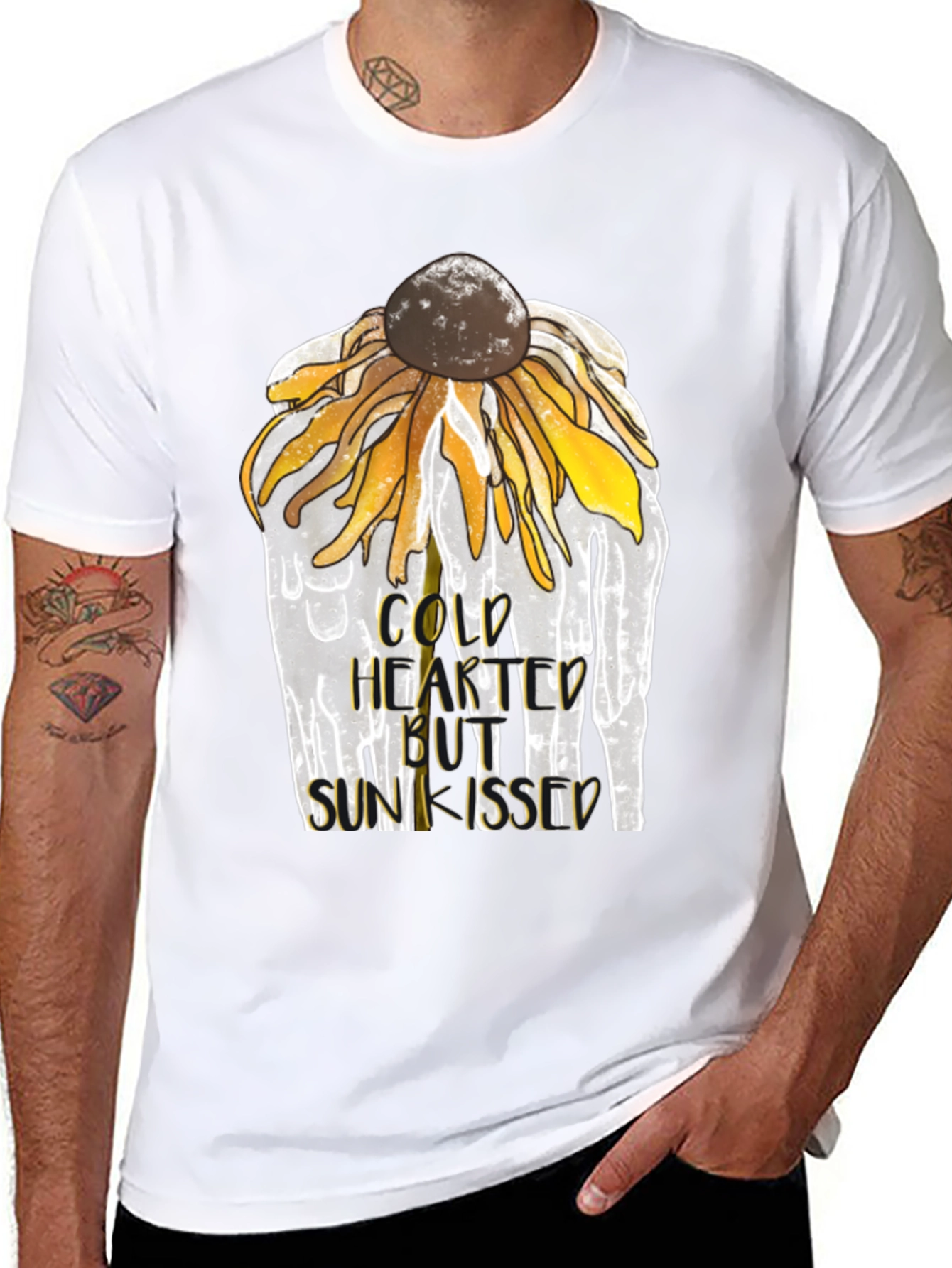Cold Hearted Sunkissed Sunflower Graphic Tee