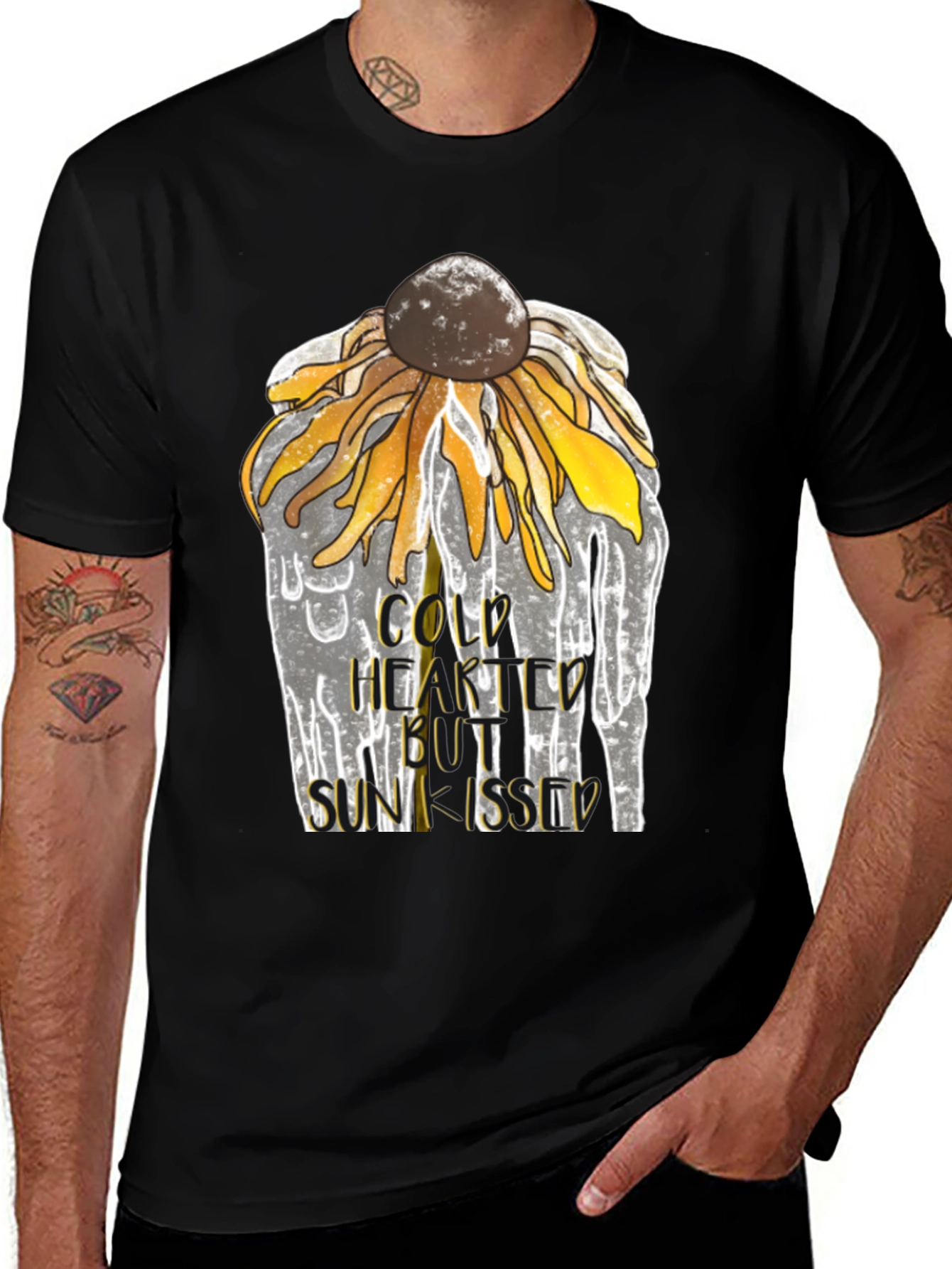 Cold Hearted Sunkissed Sunflower Graphic Tee