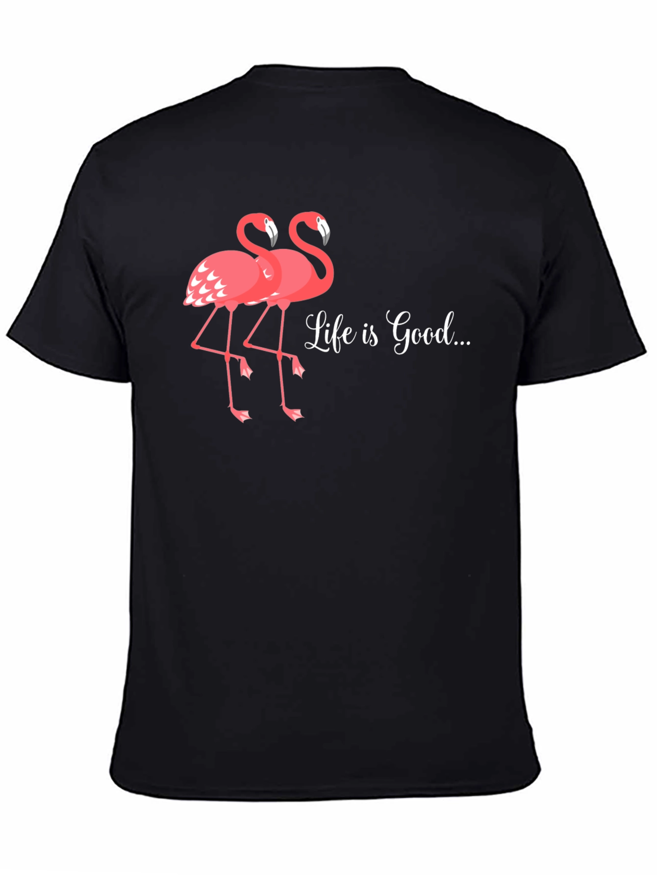 Life is Good Flamingo Graphic T-Shirt