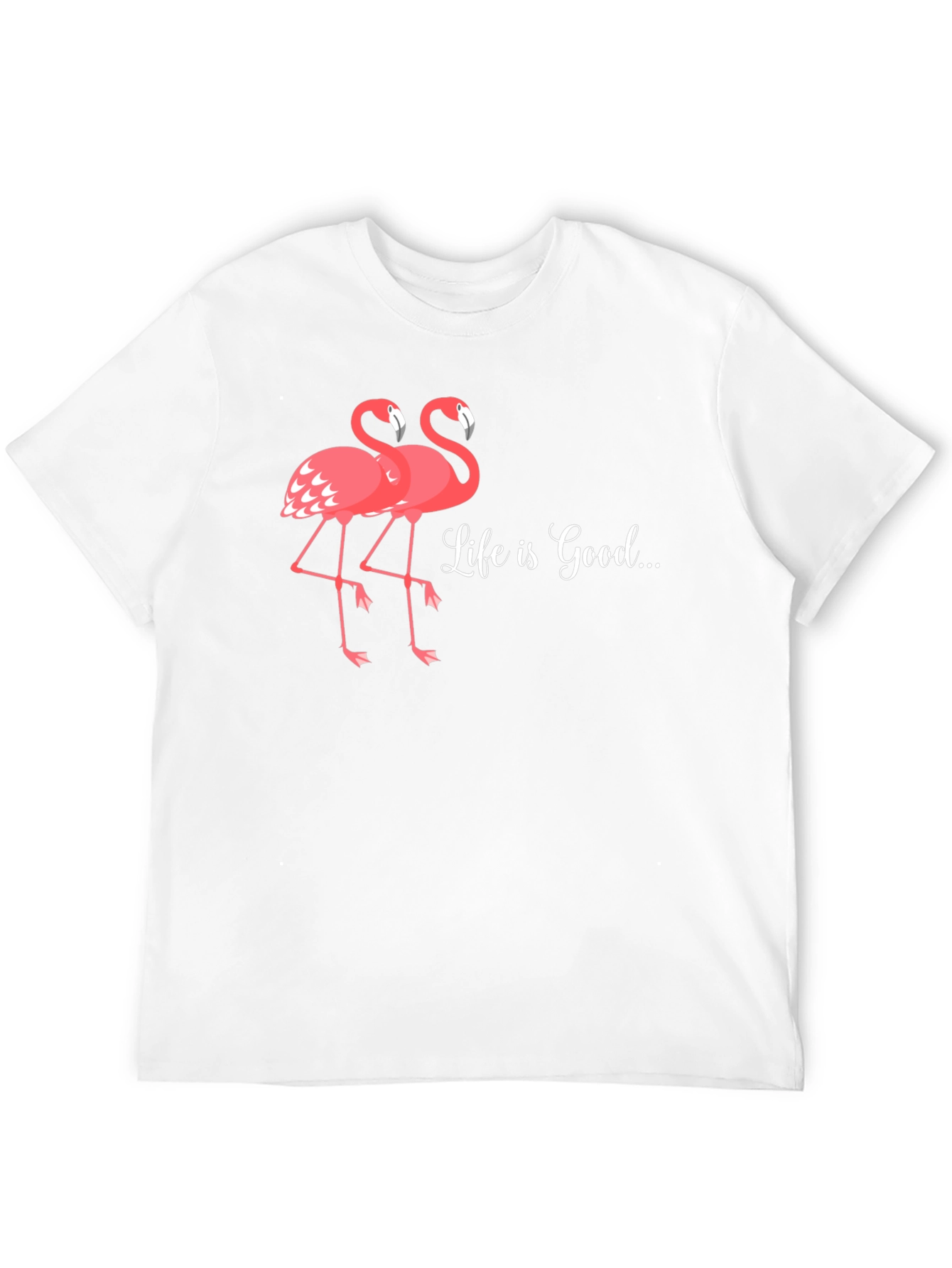 Life is Good Flamingo Graphic T-Shirt