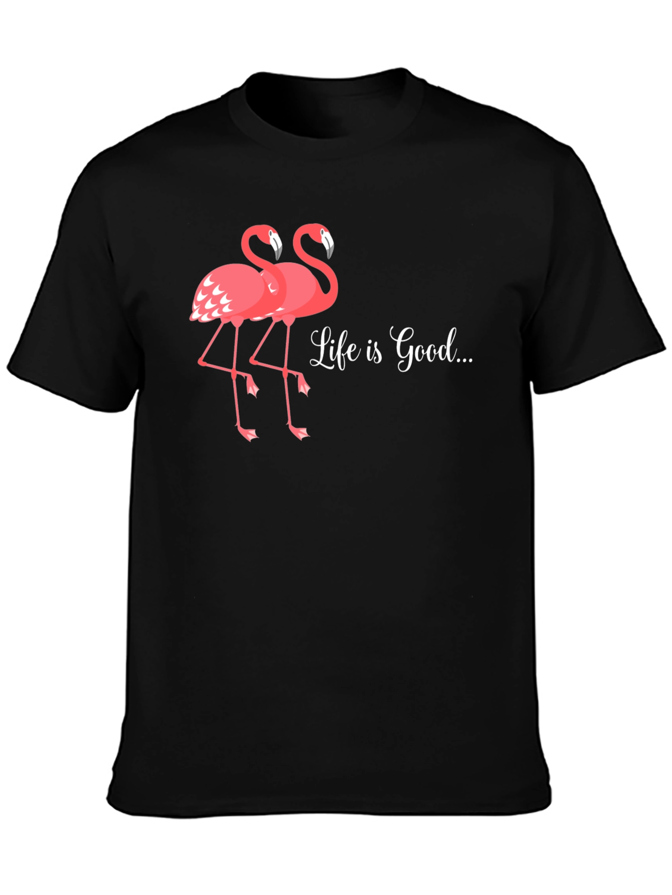 Life is Good Flamingo Graphic T-Shirt